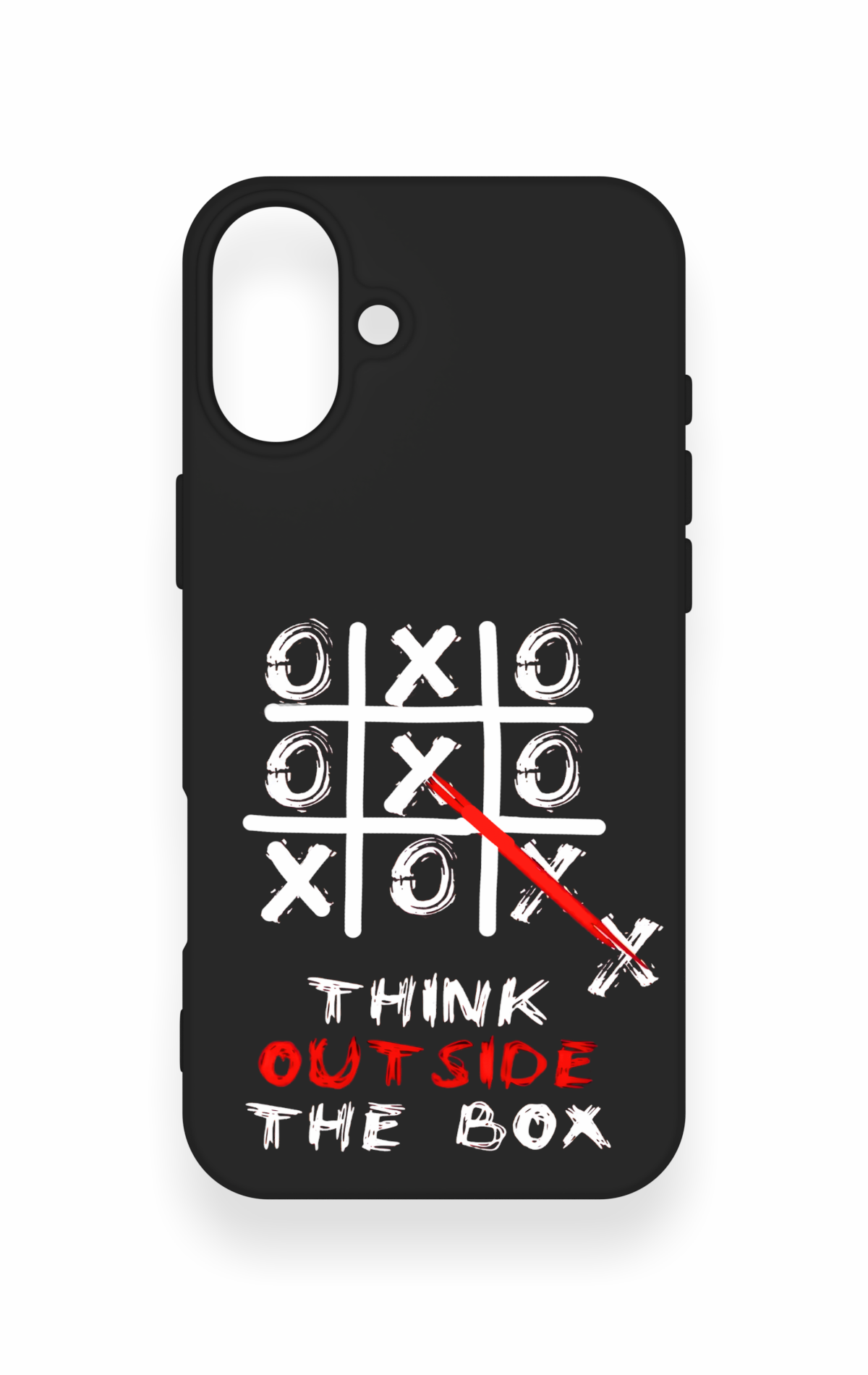 iPhone 16 Plus Uyumlu Out Side The Box Desenli Silikon Kılıf