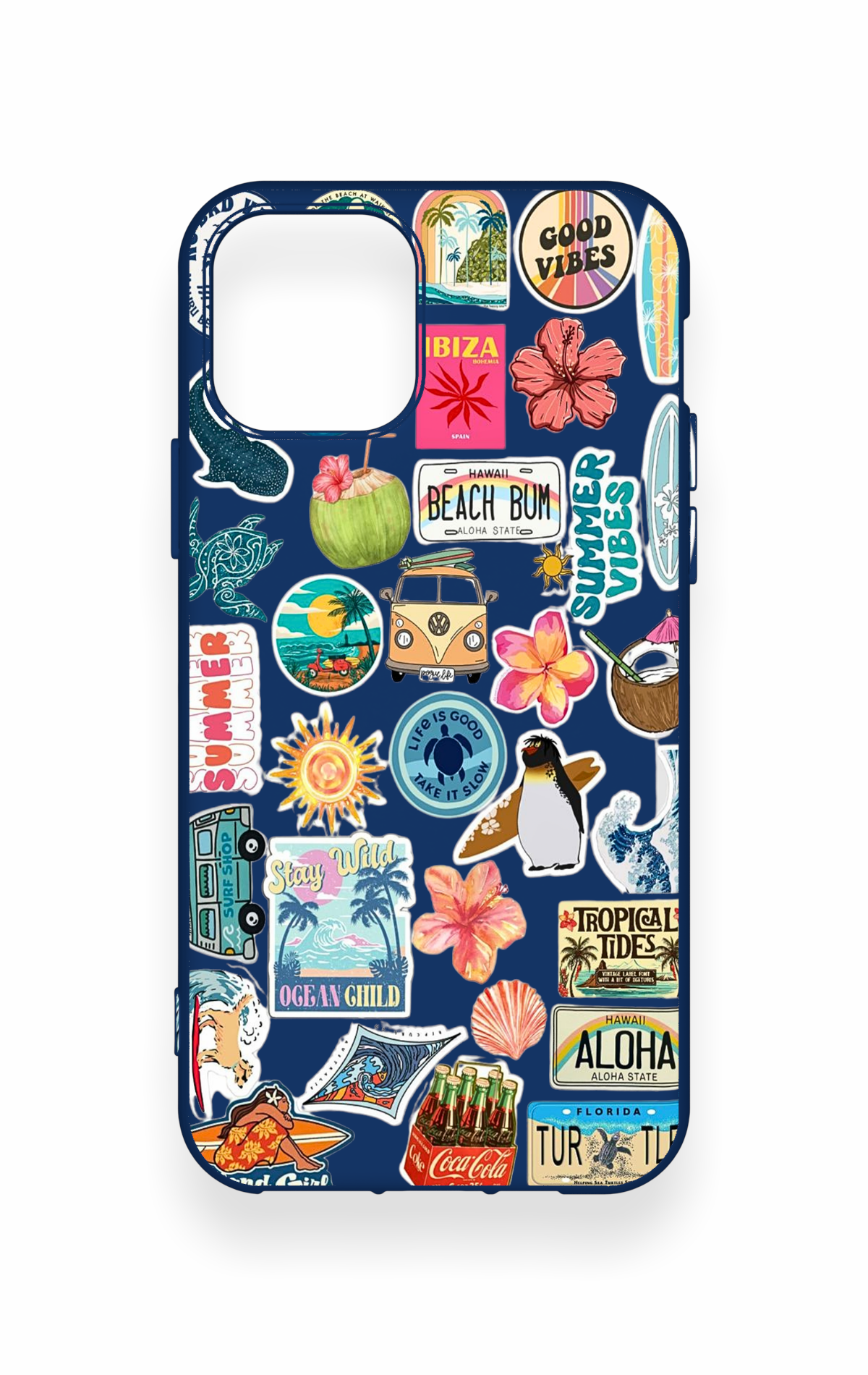 iPhone 11 Pro Uyumlu Summer Vibes Desenli Silikon Kılıf