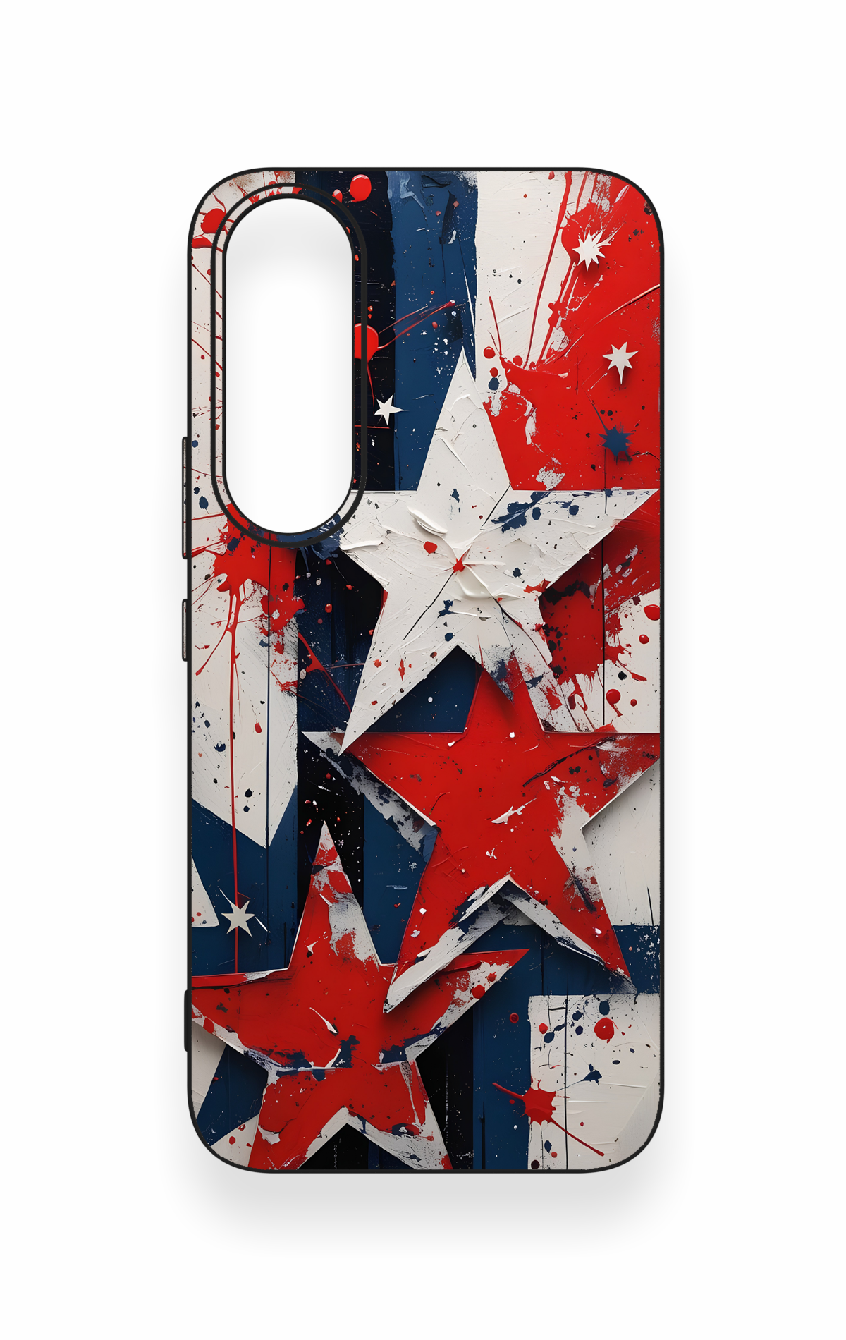 Vivo V70 FE 5G Uyumlu Star Flag Desenli Silikon Kılıf