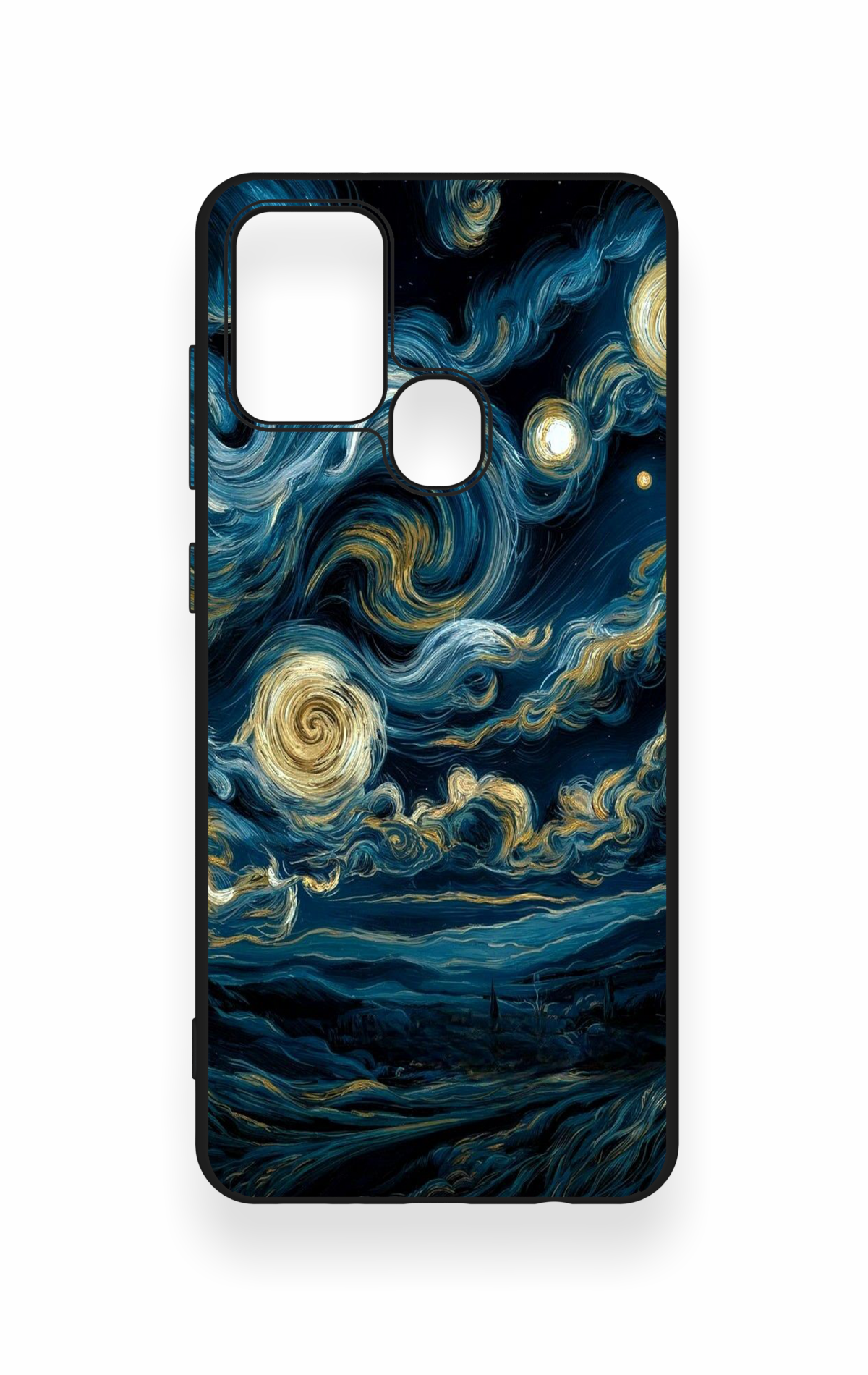 Samsung A21S Uyumlu Yıldızlı Gece Desenli Silikon Kılıf