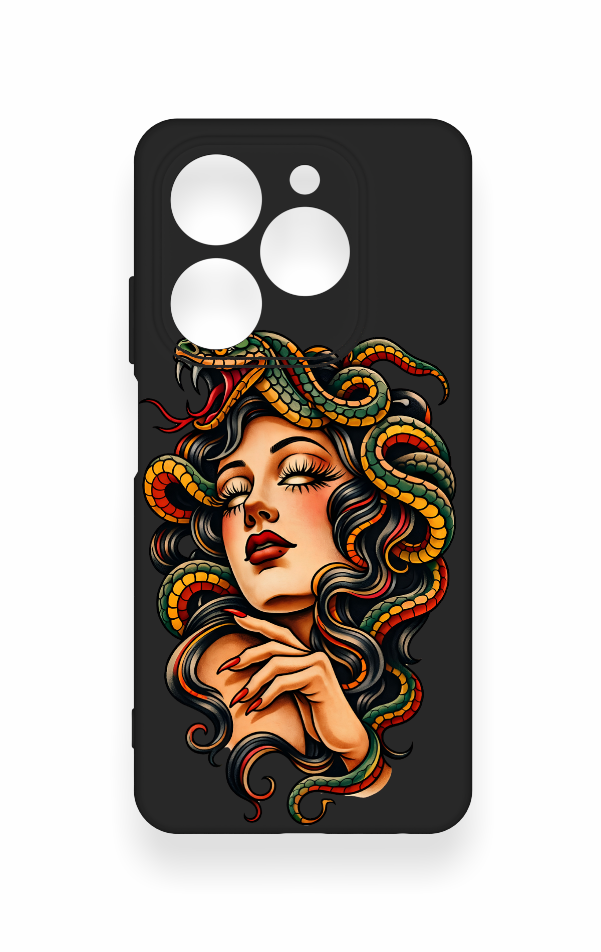 Tecno Spark 20C Uyumlu Medusa Desenli Silikon Kılıf