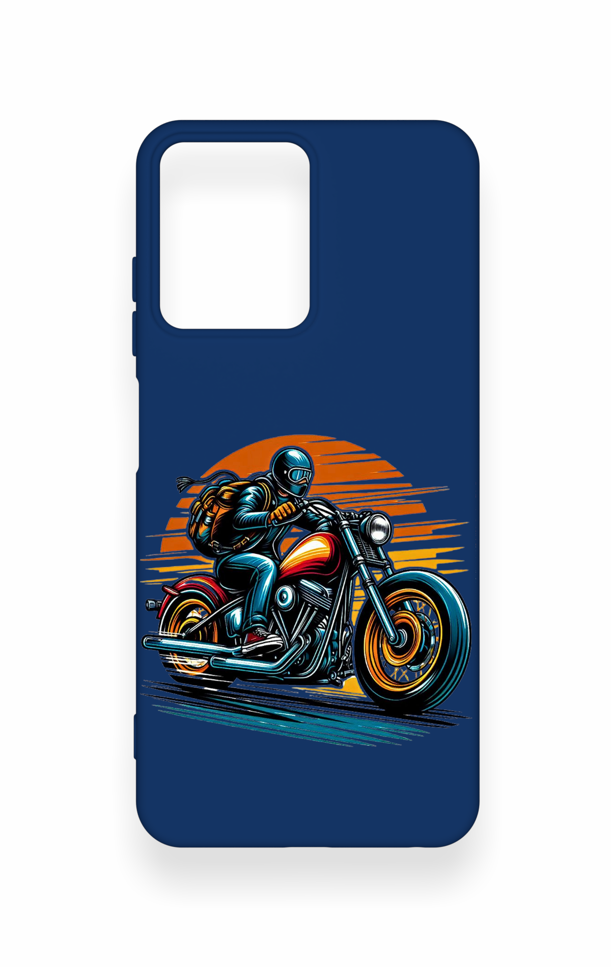 Casper Via M40 Uyumlu Moto Rider Desenli Silikon Kılıf