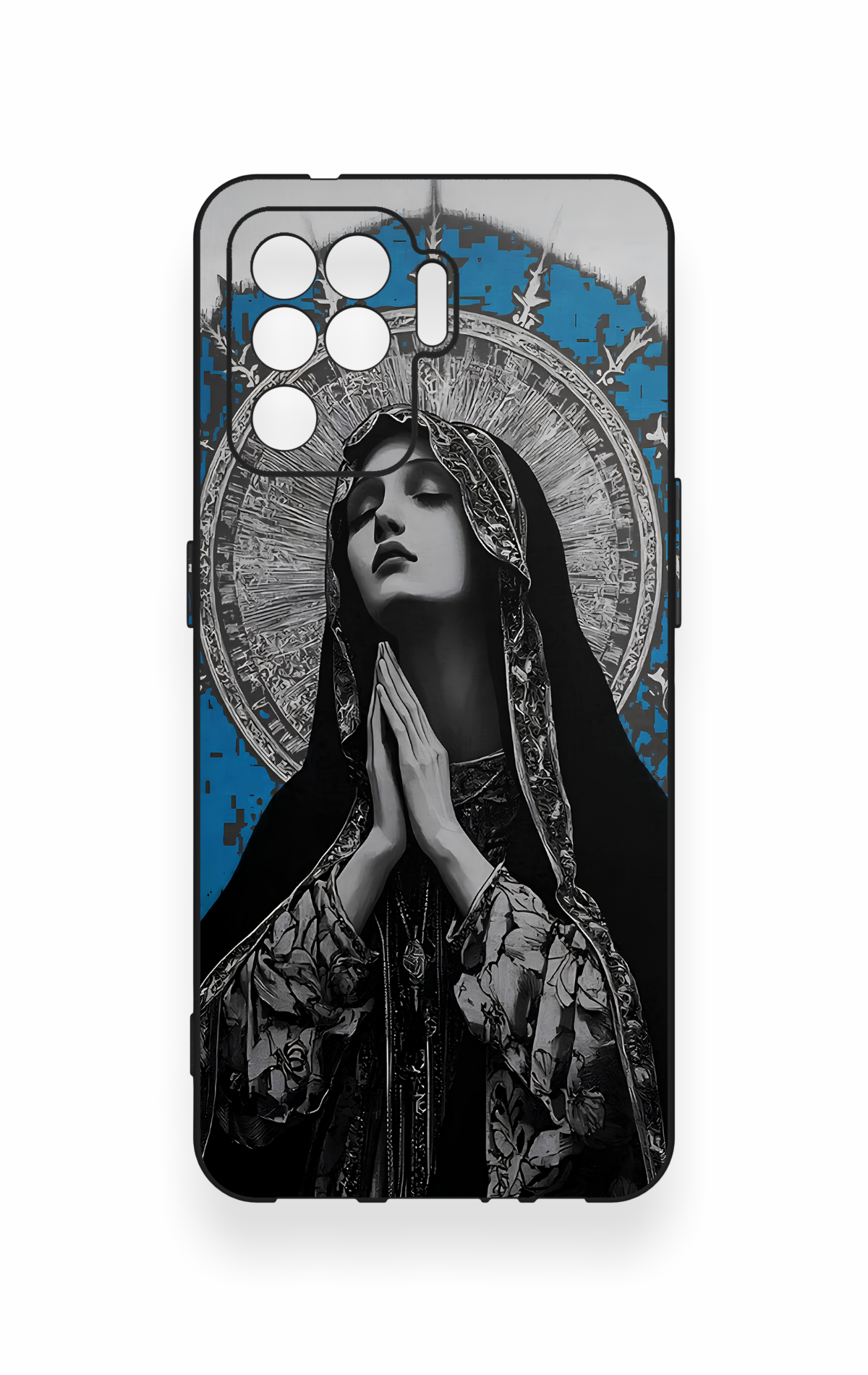 Oppo Reno 5 Lite Uyumlu Rahibe Desenli Silikon Kılıf