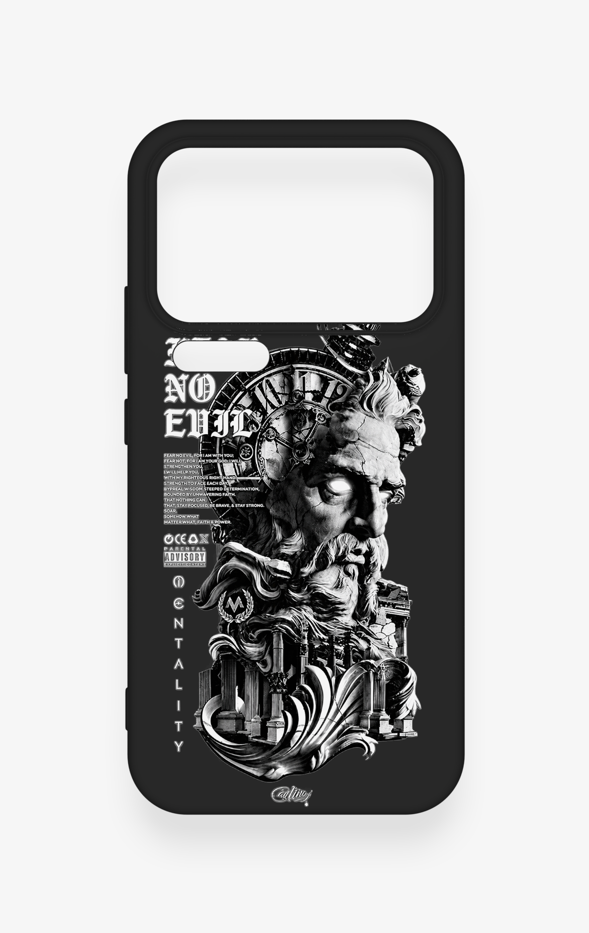Mi 17 Pro Max Uyumlu Fear No Evil Desenli Silikon Kılıf