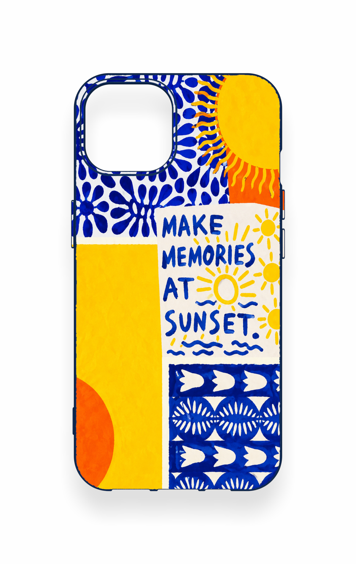 iPhone 14 Uyumlu Sunset Desenli Silikon Kılıf