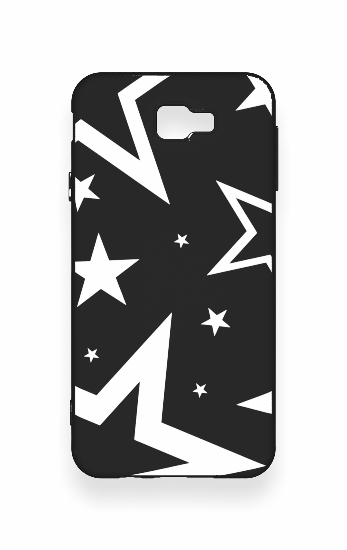 Samsung J7 Prime Uyumlu Siyah Mega Star Desenli Silikon Kılıf