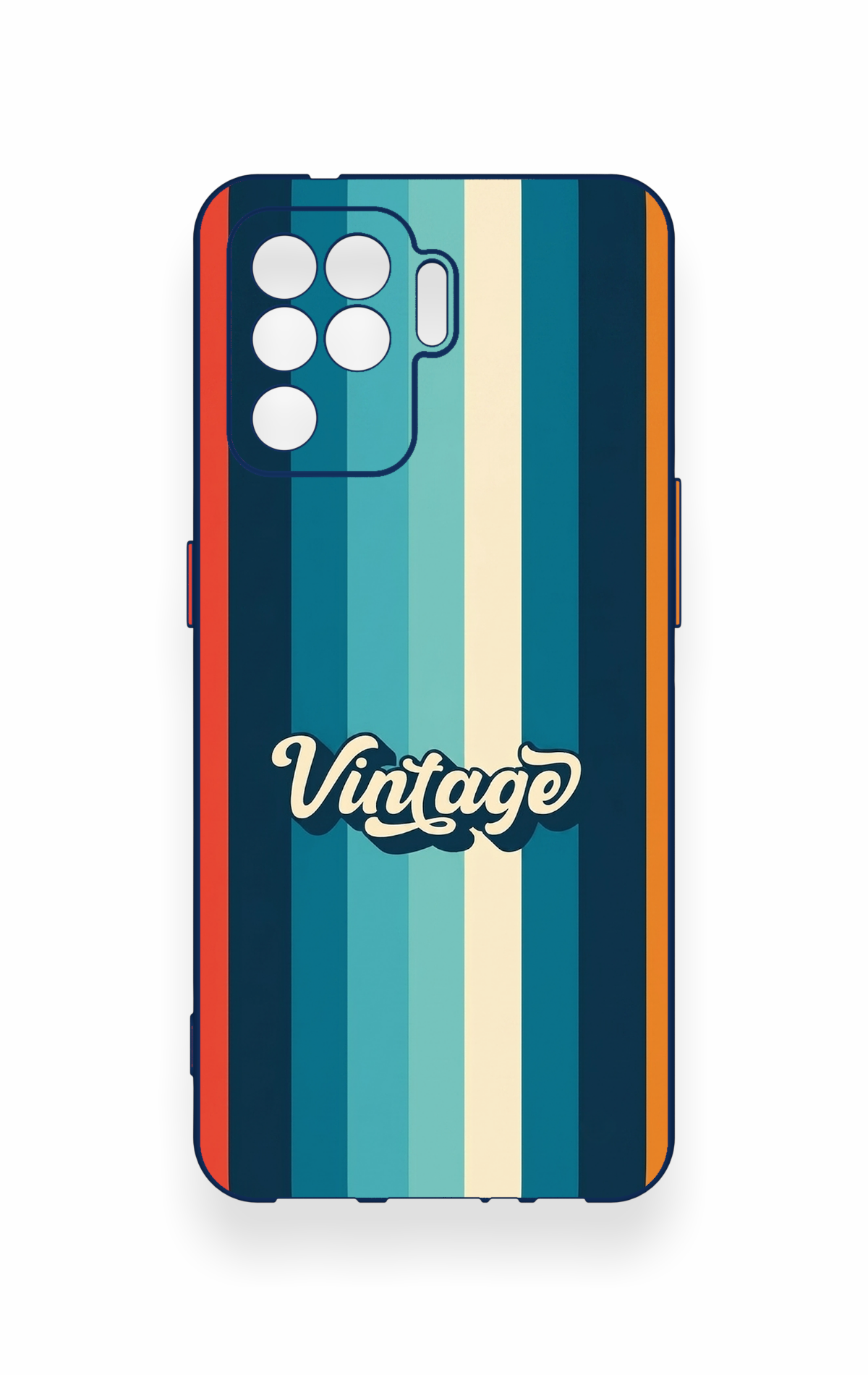 Oppo Reno 5 Lite Uyumlu Vintage Desenli Silikon Kılıf