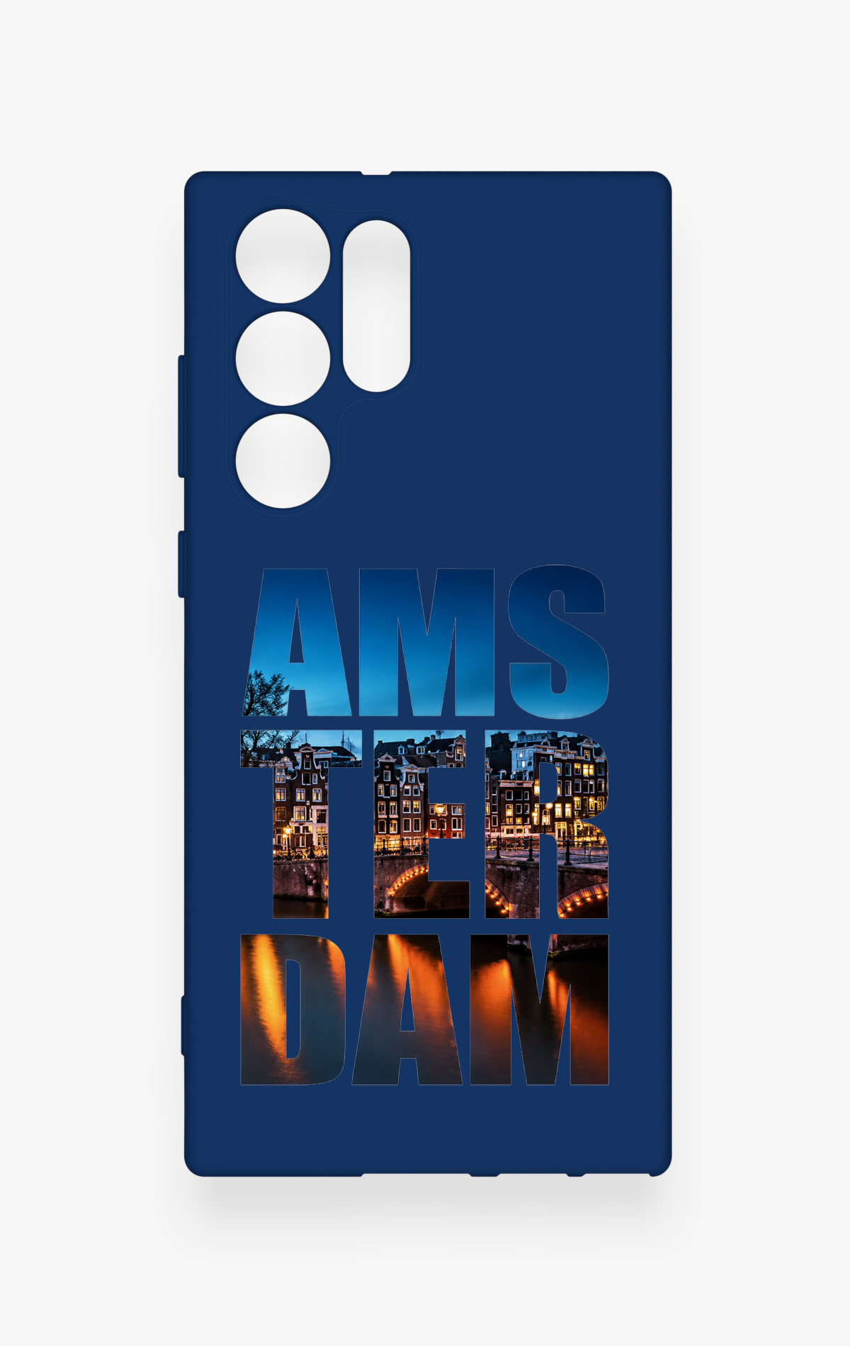 Samsung S22 Ultra Uyumlu Amsterdam Desenli Silikon Kılıf