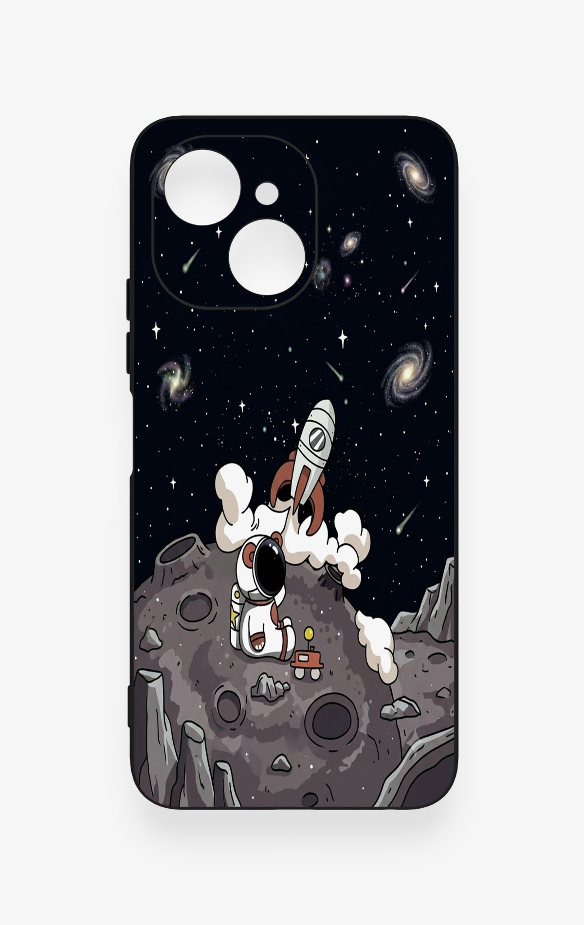 Tecno Spark 40C Uyumlu Uzay Astronot Desenli Silikon Kılıf