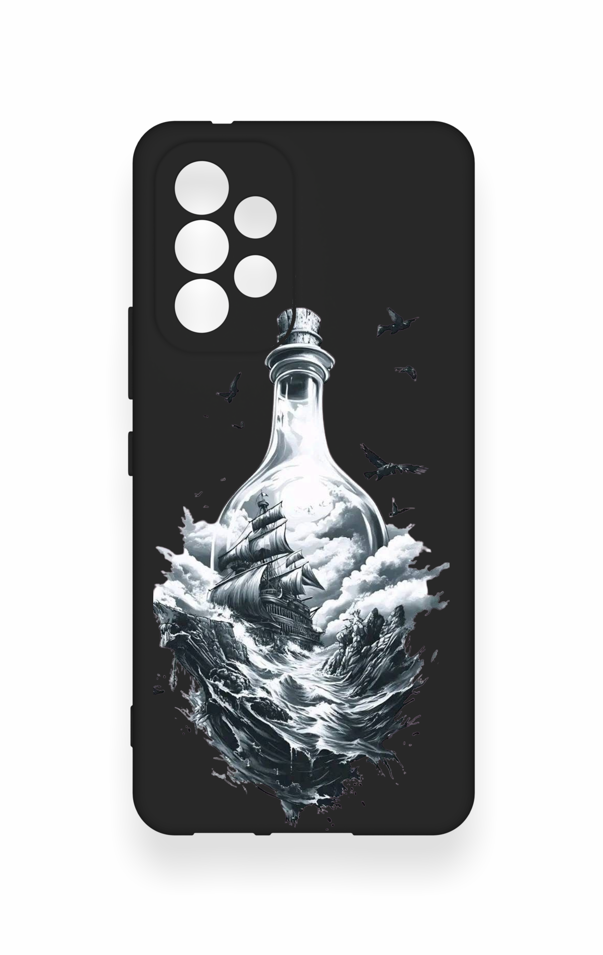 Samsung A53 Uyumlu Secret Sea Desenli Silikon Kılıf