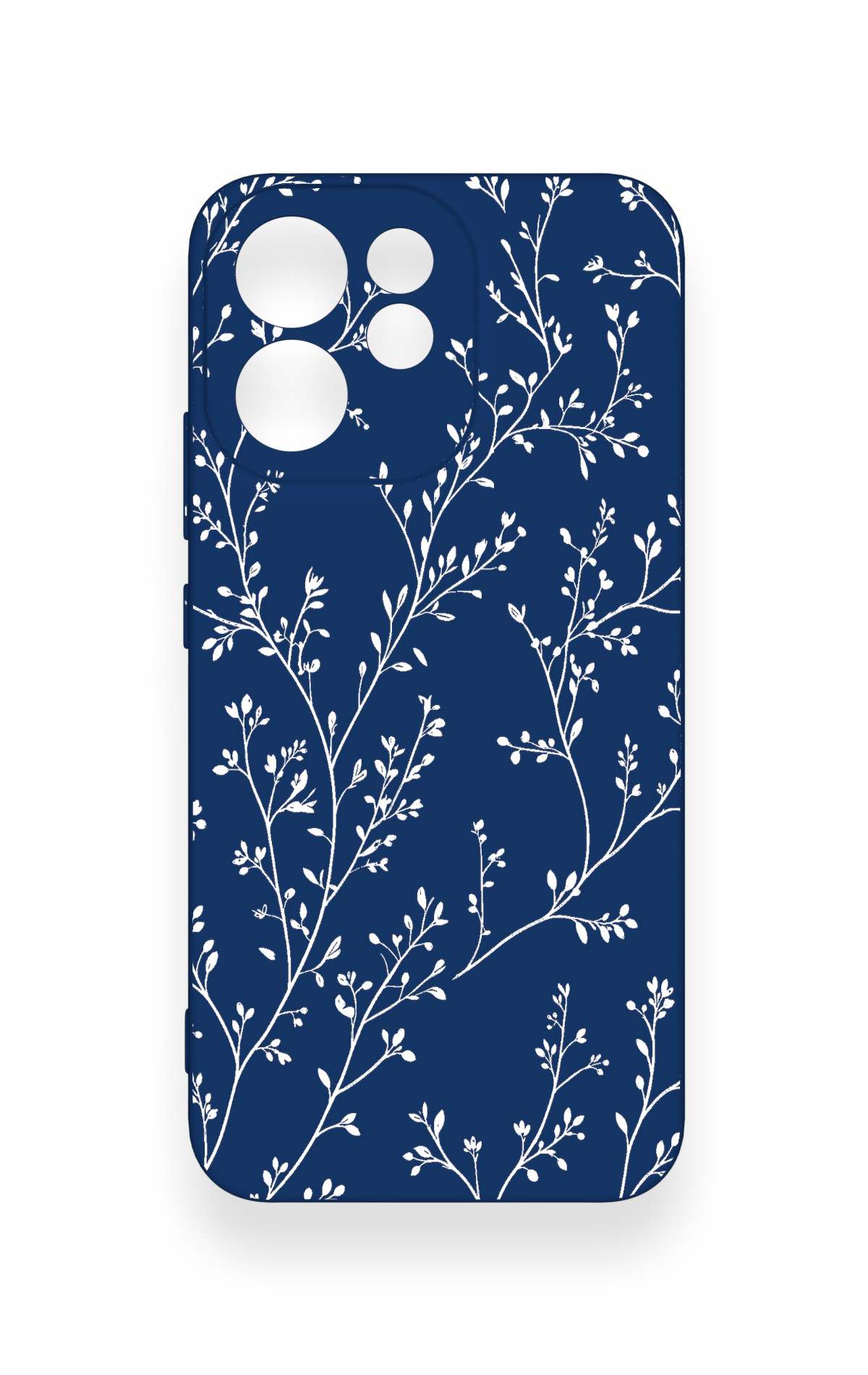 Oppo Reno 15F Uyumlu İnce Yaprak Dalı Desenli Silikon Kılıf