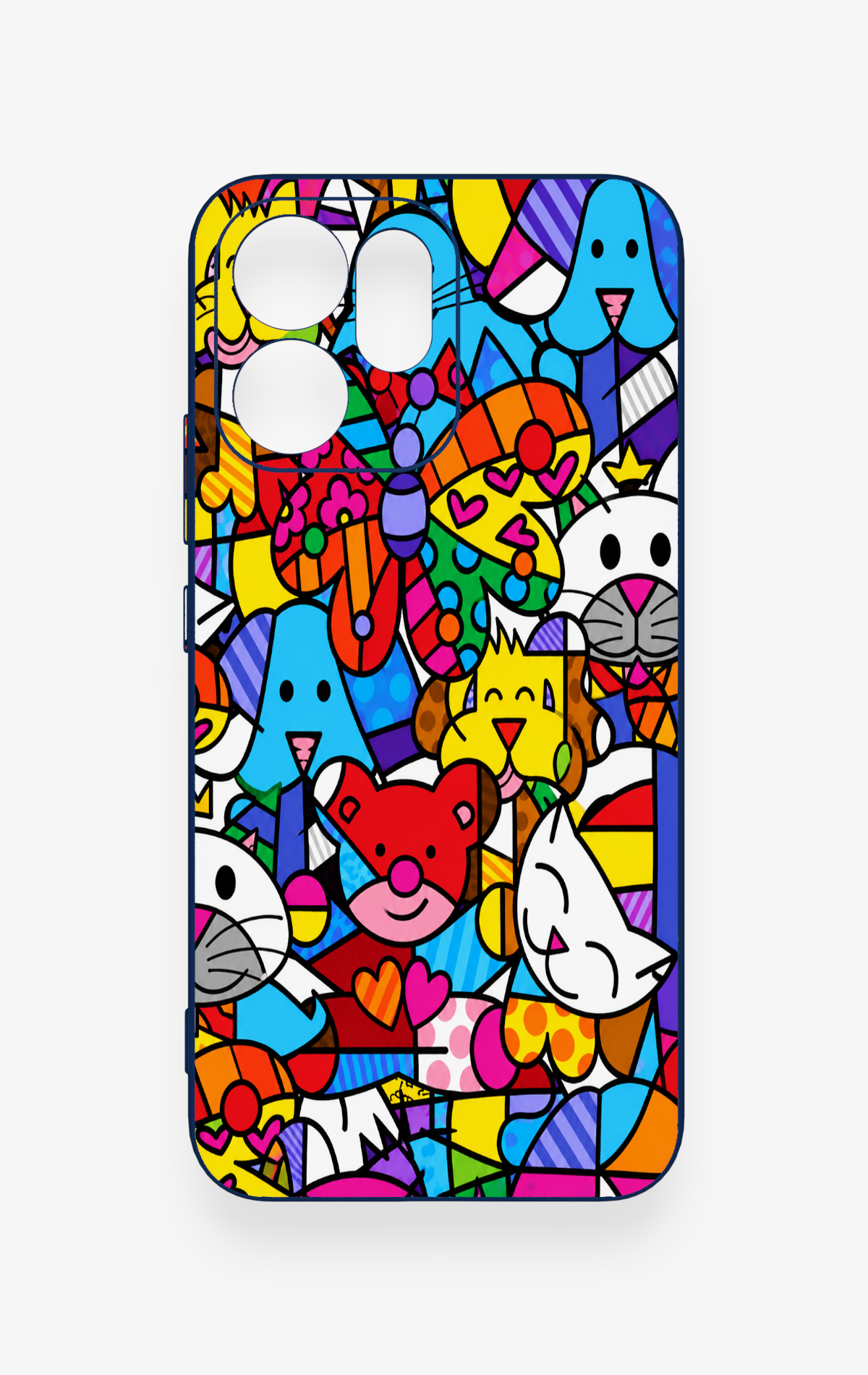 Oppo Reno 14F Uyumlu Britto Garden Desenli Silikon Kılıf