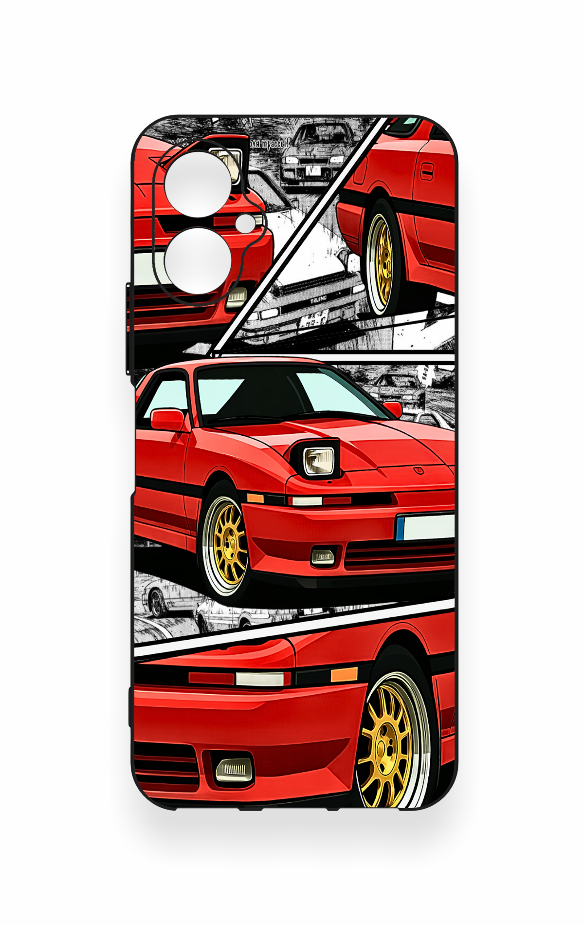 Omix X5 Uyumlu Kırmızı Supra Desenli Silikon Kılıf