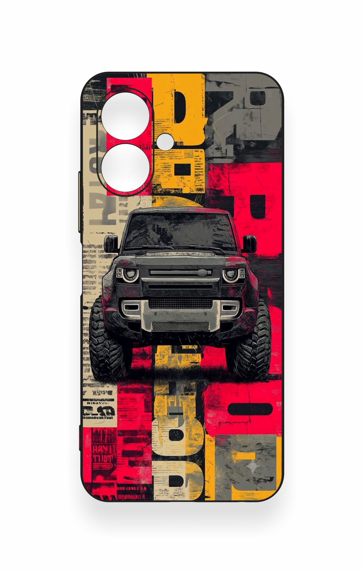 Tecno Spark Go 2 Uyumlu Defender Truck Desenli Silikon Kılıf