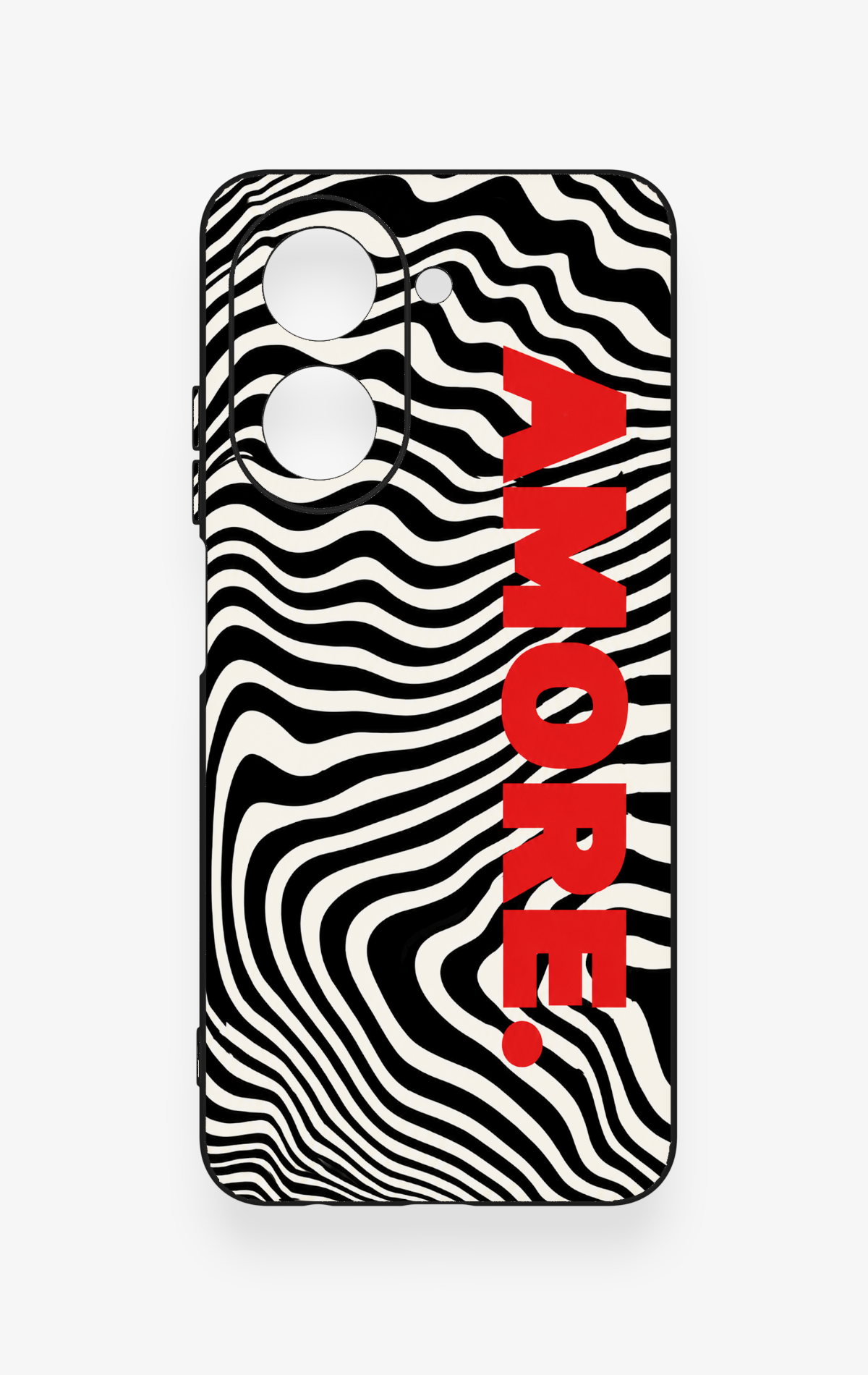 Redmi A5 Uyumlu Zebra Amore Desenli Silikon Kılıf