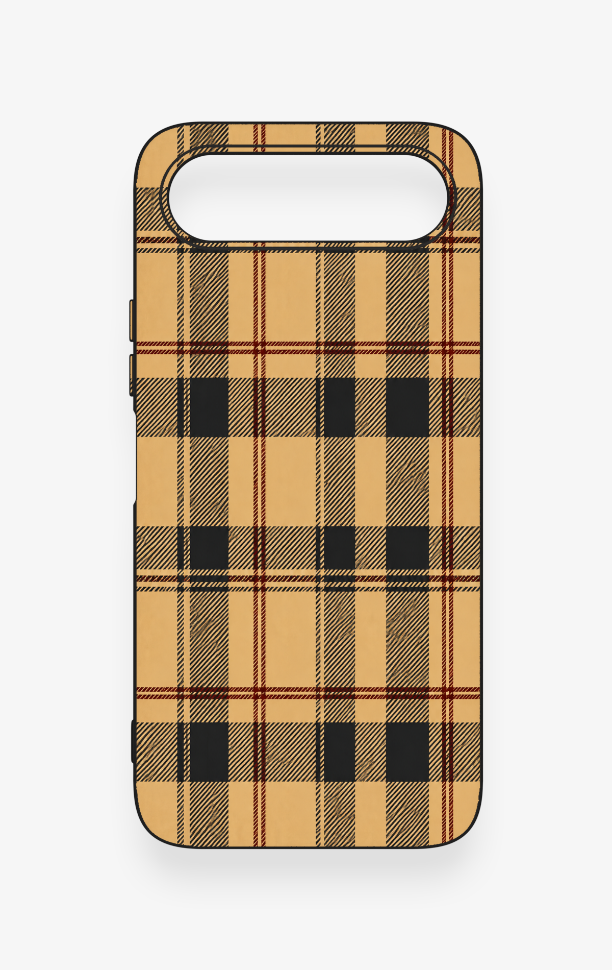 Tecno Spark 50 5G Uyumlu Burberry Ekose Desenli Silikon Kılıf