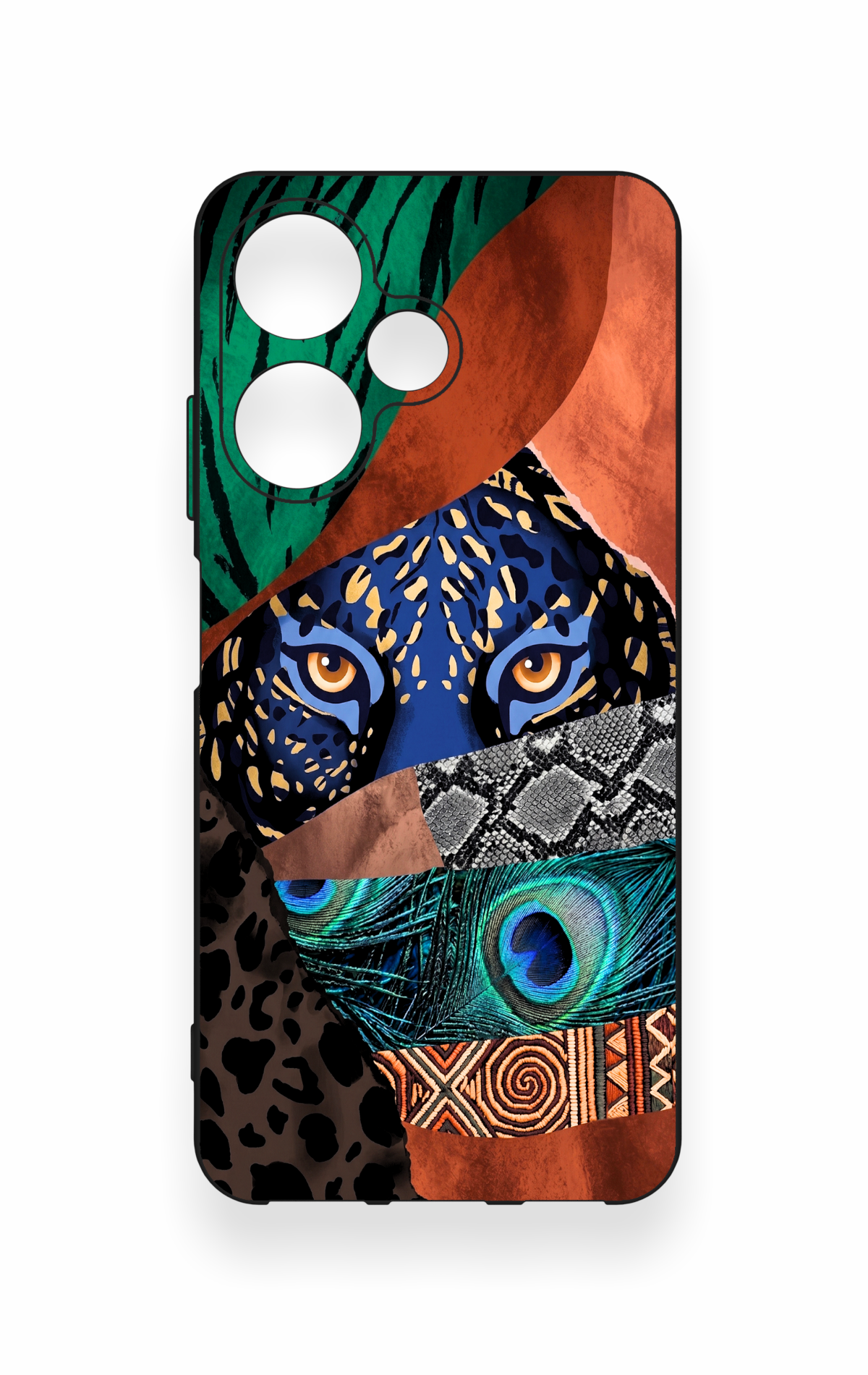 İnfinix Hot 30i Uyumlu Amazon Kaplan Desenli Silikon Kılıf