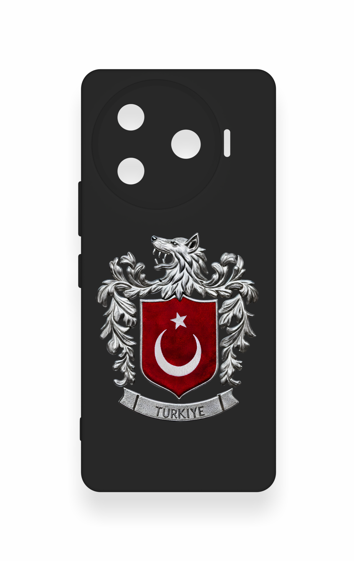 Tecno Camon 30 Pro 5G Uyumlu Türk Arma Desenli Silikon Kılıf
