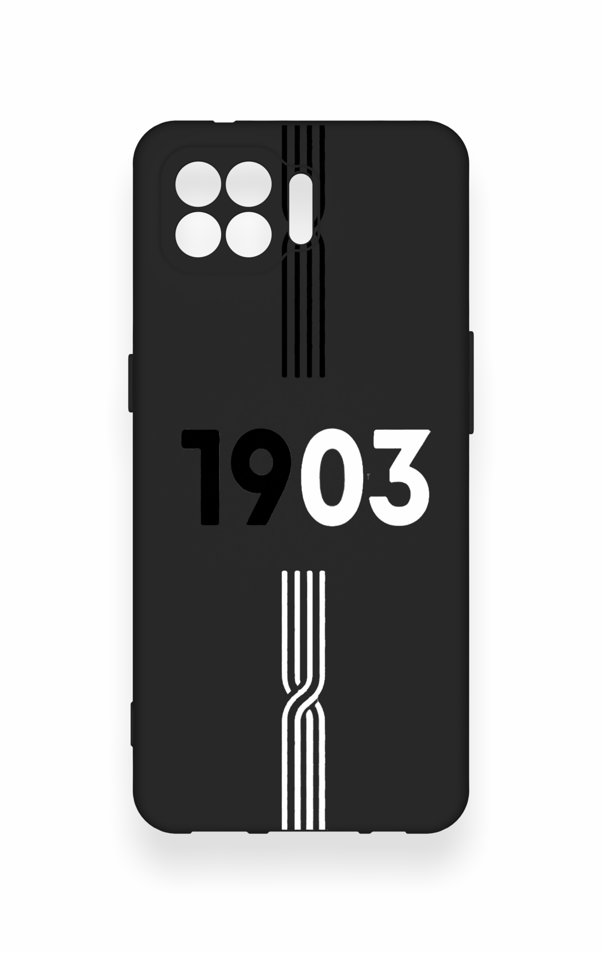 Oppo Reno 4 Lite Uyumlu 1903 Kemer Desenli Silikon Kılıf