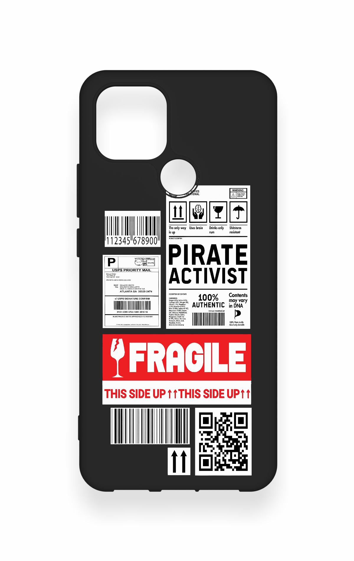Oppo A15 Uyumlu Fragile Desenli Silikon Kılıf