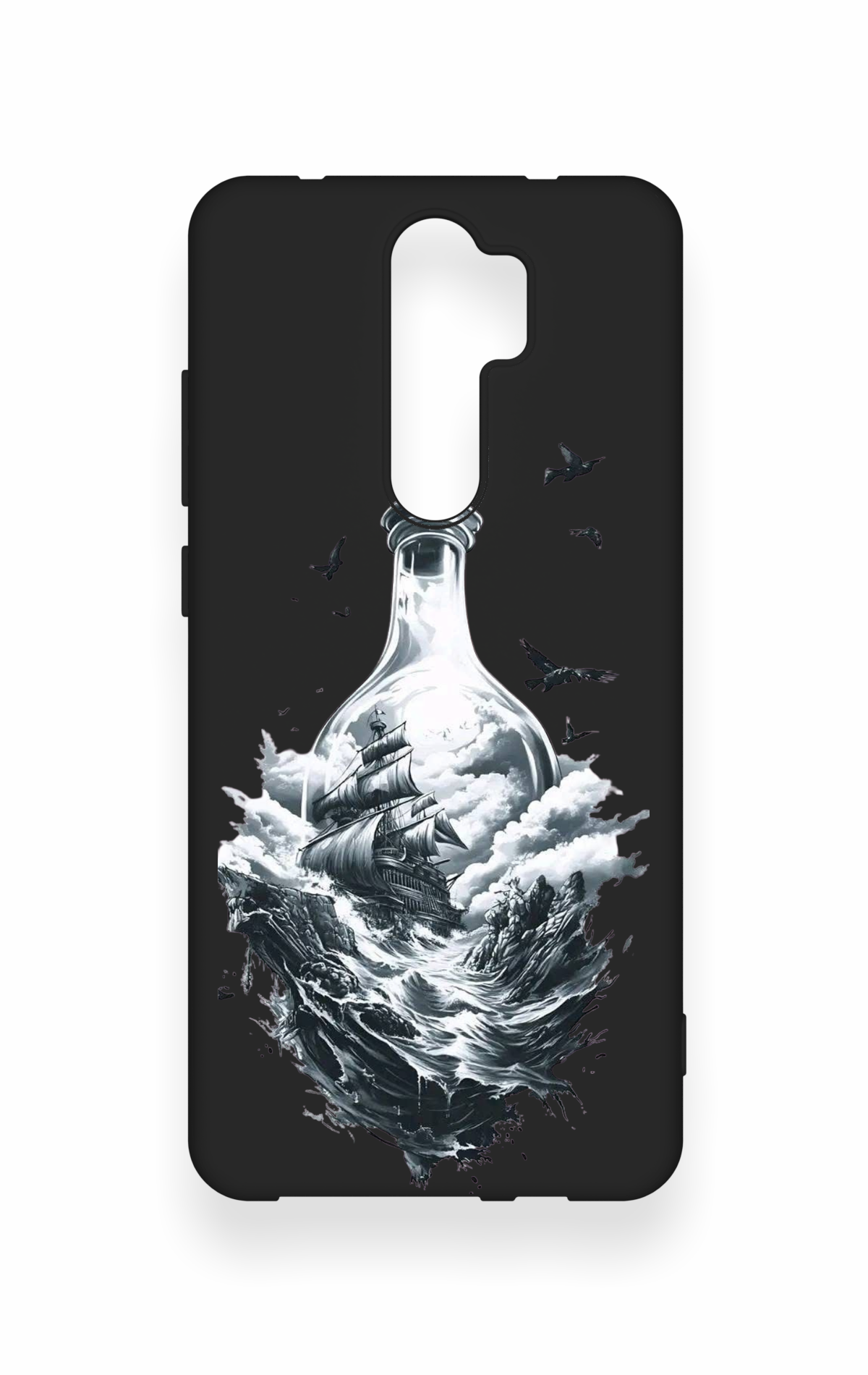 Redmi Note 8 Pro Uyumlu Secret Sea Desenli Silikon Kılıf
