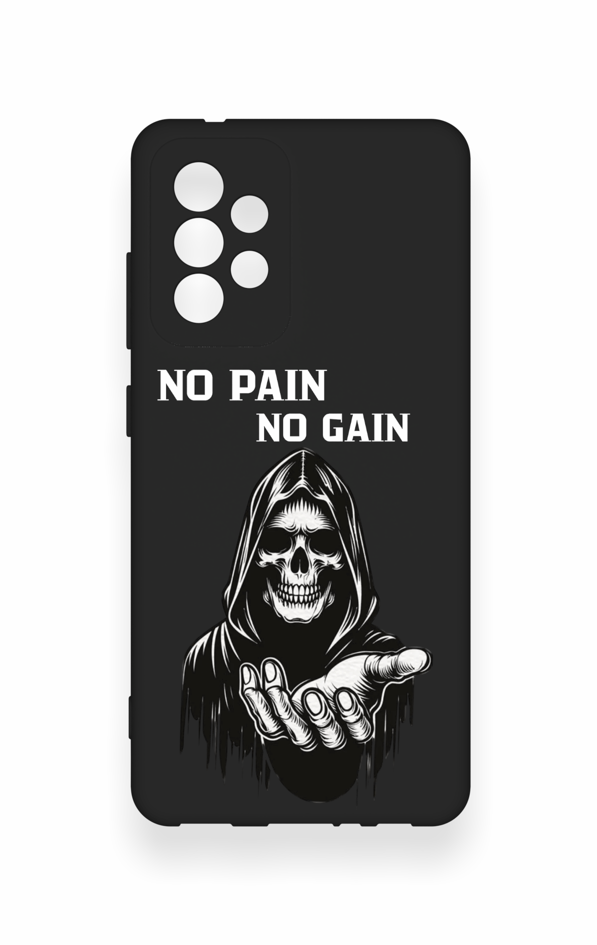Samsung A52 Uyumlu No Pain No Gain Desenli Silikon Kılıf
