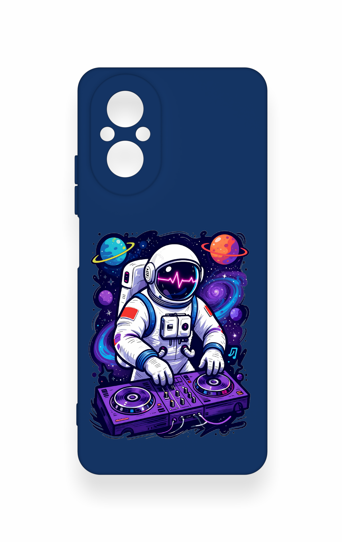 Realme 12 Lite Uyumlu Astronot DJ Desenli Silikon Kılıf