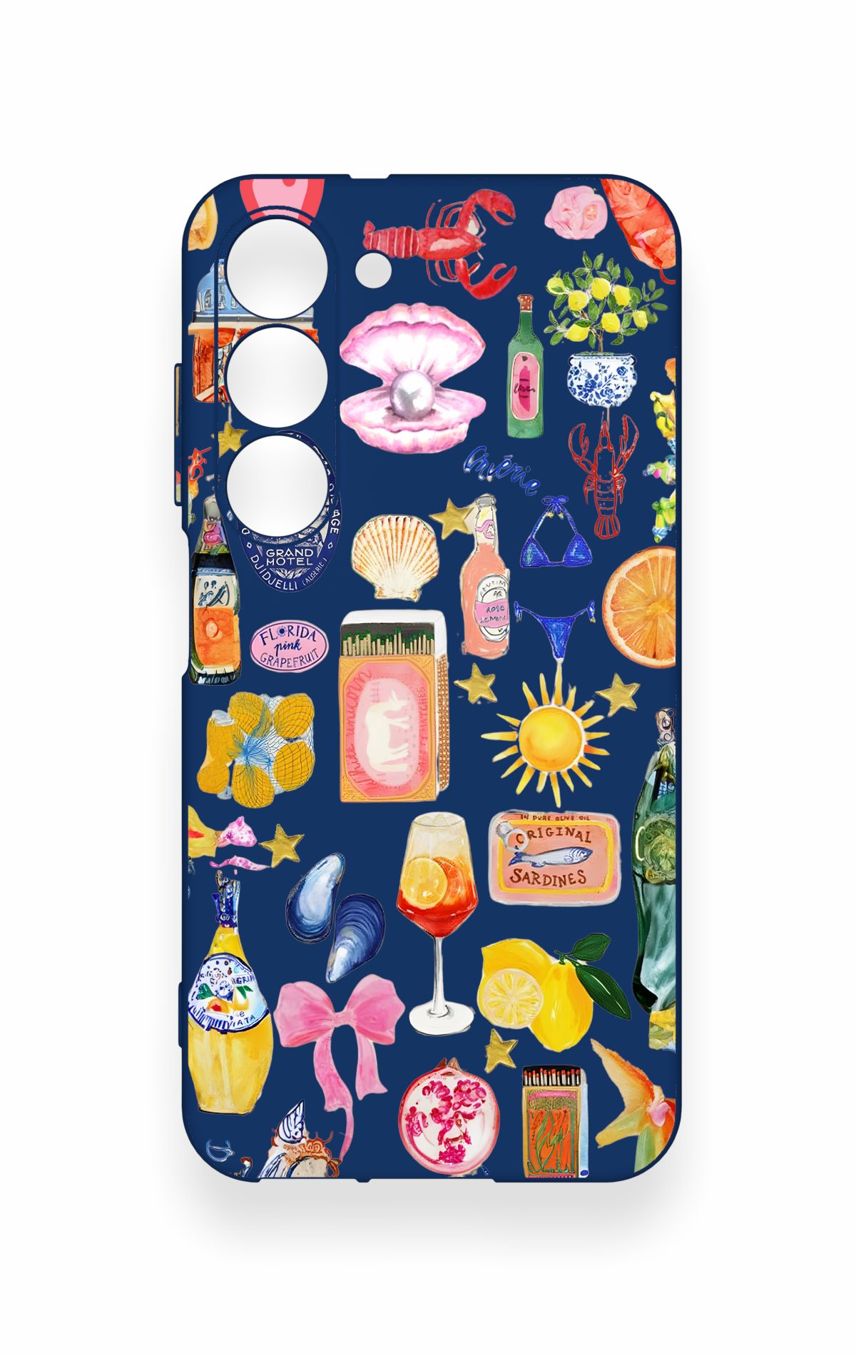 Samsung S23 Uyumlu Summer Desenli Silikon Kılıf