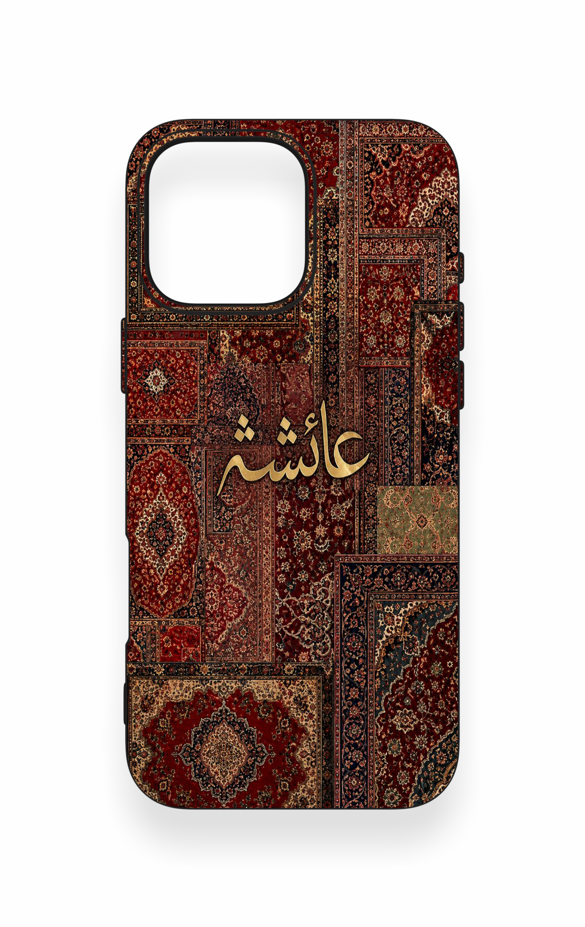 iPhone 16 Pro Max Uyumlu Vintage Halı Desenli Silikon Kılıf