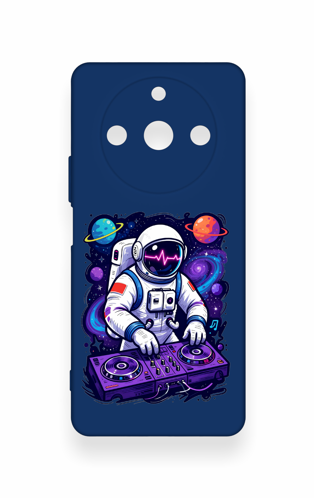 Realme 11 Pro Uyumlu Astronot DJ Desenli Silikon Kılıf