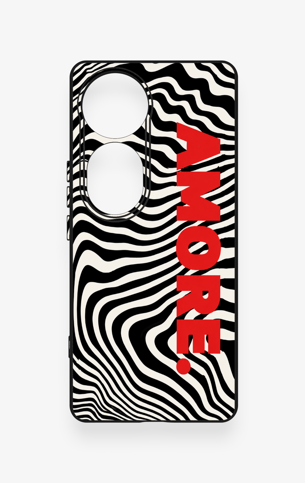 Vivo V40 Uyumlu Zebra Amore Desenli Silikon Kılıf