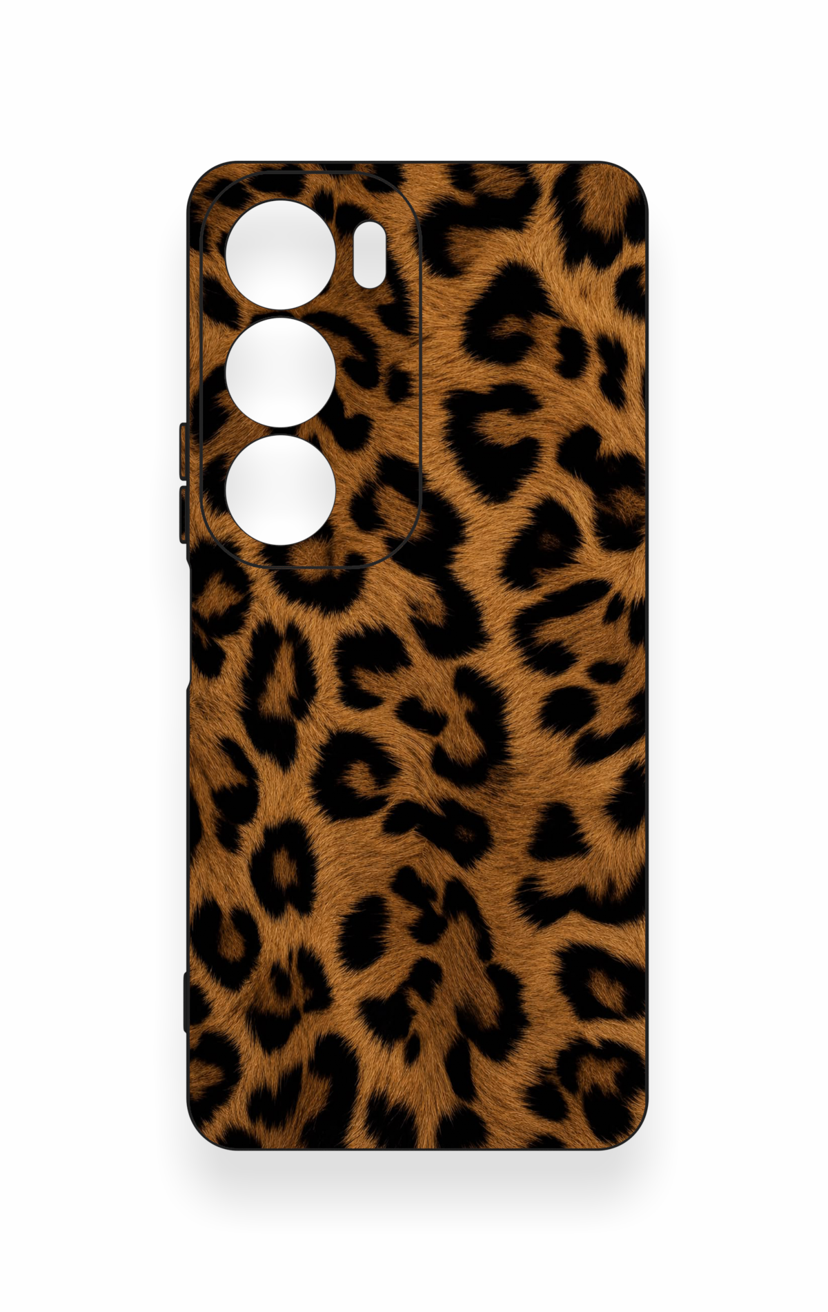 Vivo Y19s Uyumlu Koyu Leopar Deri Desenli Silikon Kılıf