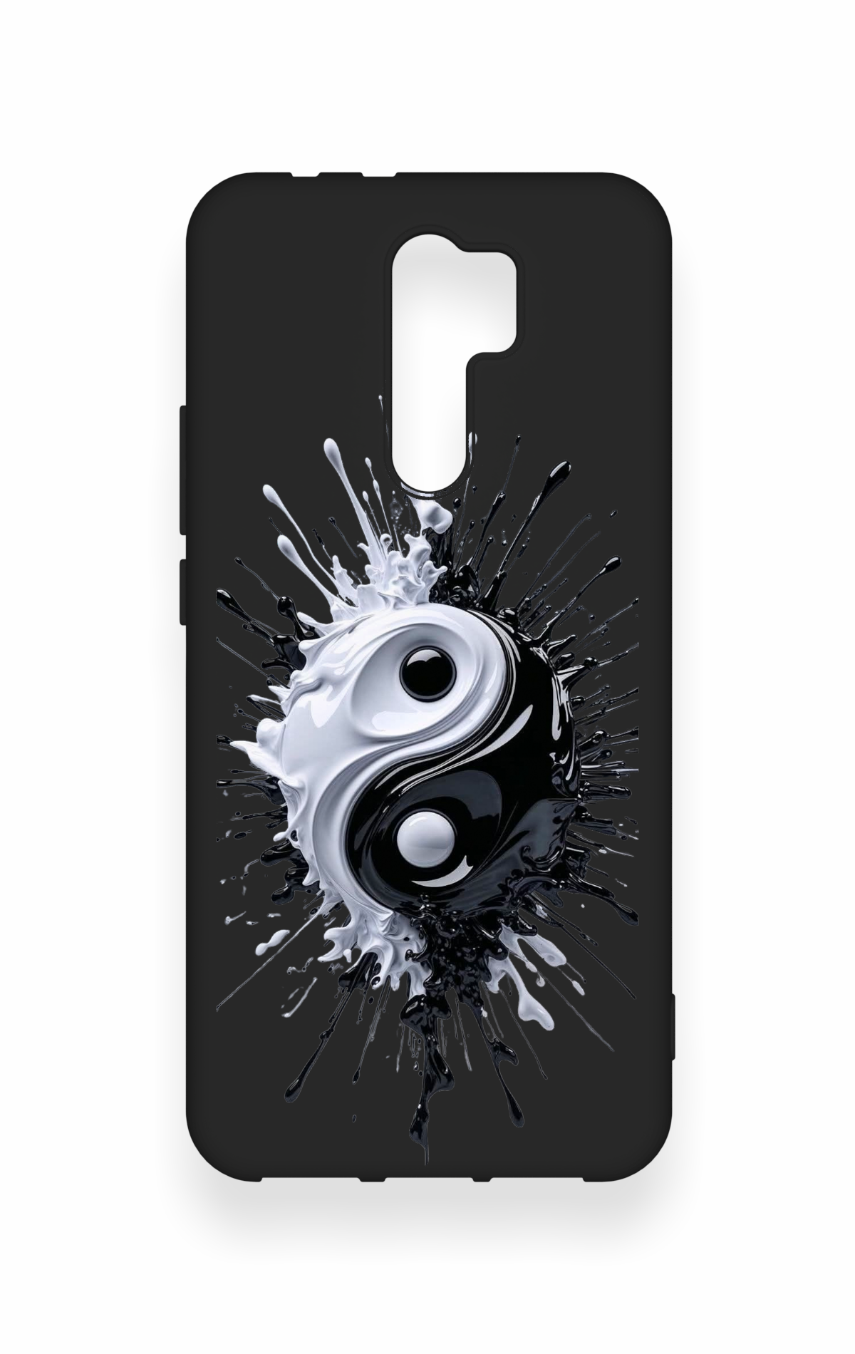 Redmi 9 Uyumlu İyi ve Kötü Desenli Silikon Kılıf