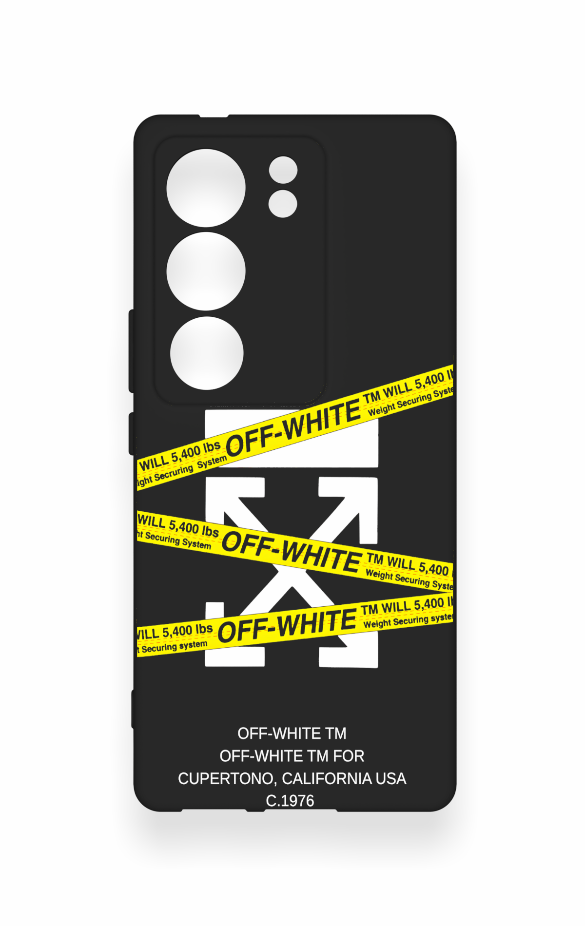 Vivo V29 Uyumlu Off White Desenli Silikon Kılıf