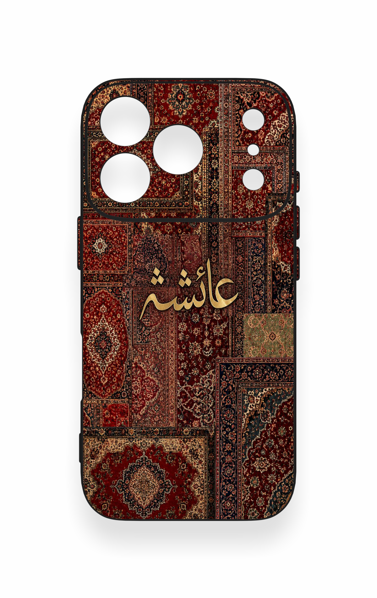 iPhone 17 Pro Uyumlu Vintage Halı Desenli Silikon Kılıf