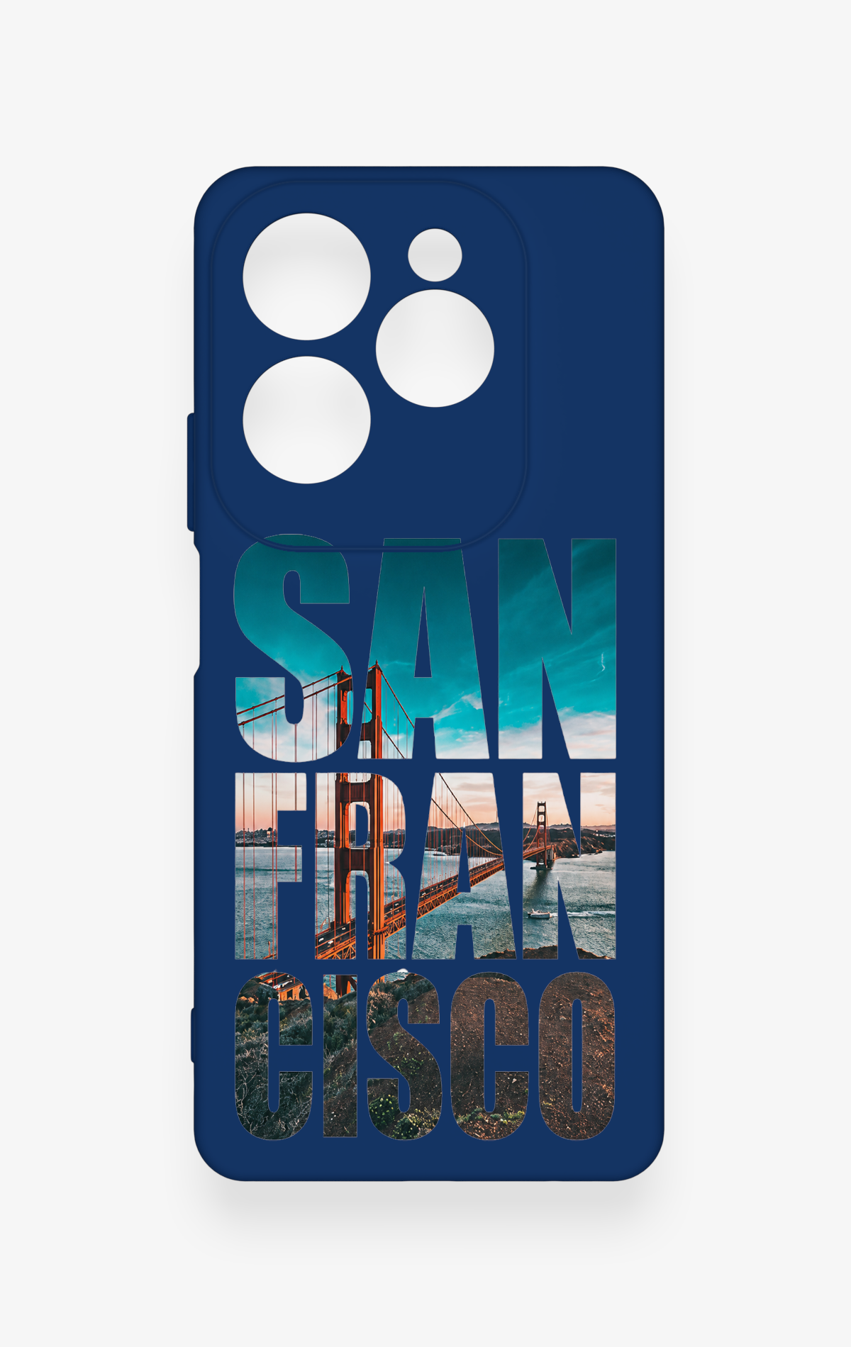 İnfinix Hot 40 Pro Uyumlu San Francisco Desenli Silikon Kılıf