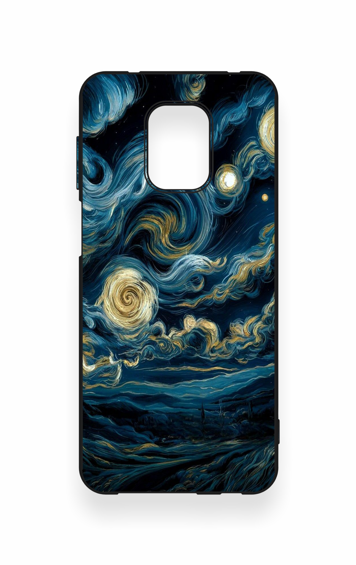 Redmi Note 9 Pro 9S Uyumlu Yıldızlı Gece Desenli Silikon Kılıf