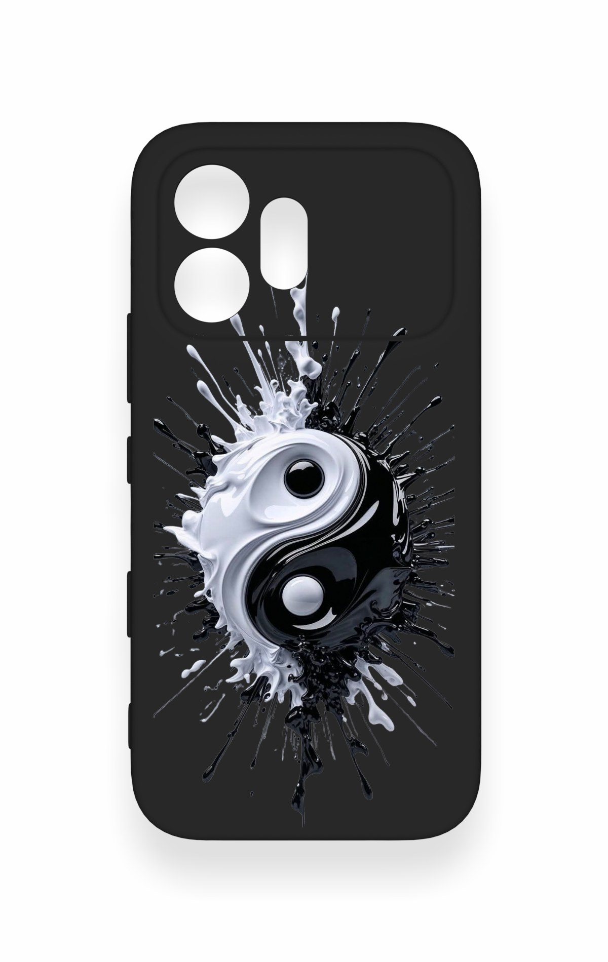 Honor 600 Uyumlu İyi ve Kötü Desenli Silikon Kılıf