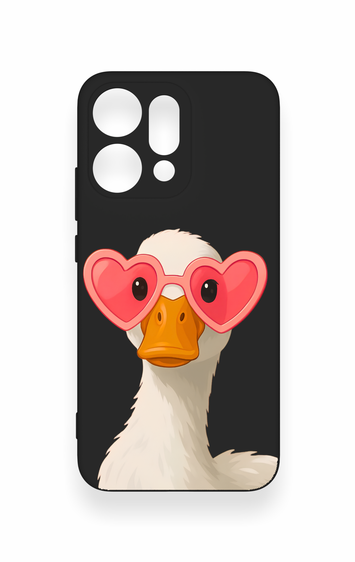 Oppo Reno 14 Uyumlu Aşık Ördek Desenli Silikon Kılıf
