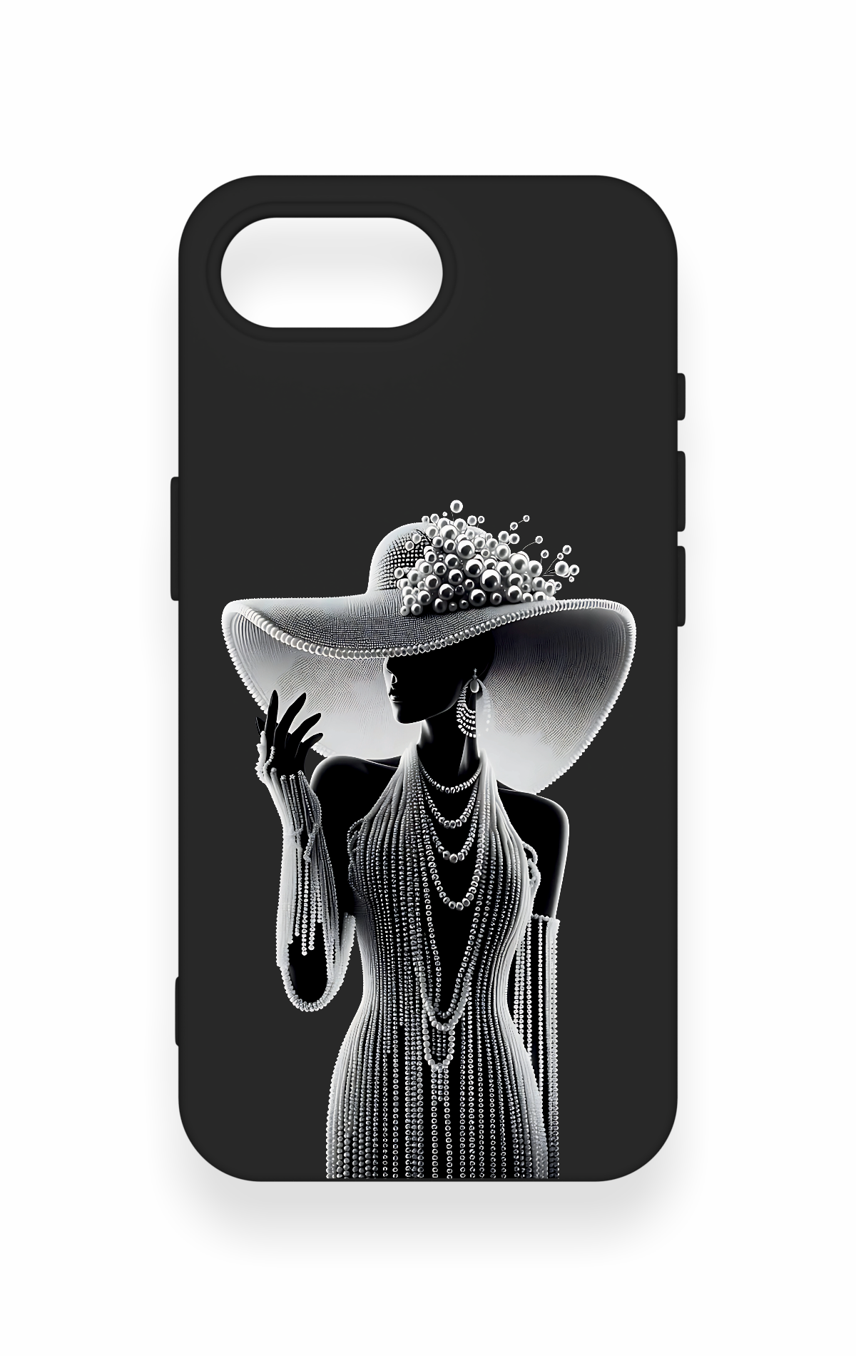 iPhone 16E Uyumlu Lady Desenli Silikon Kılıf