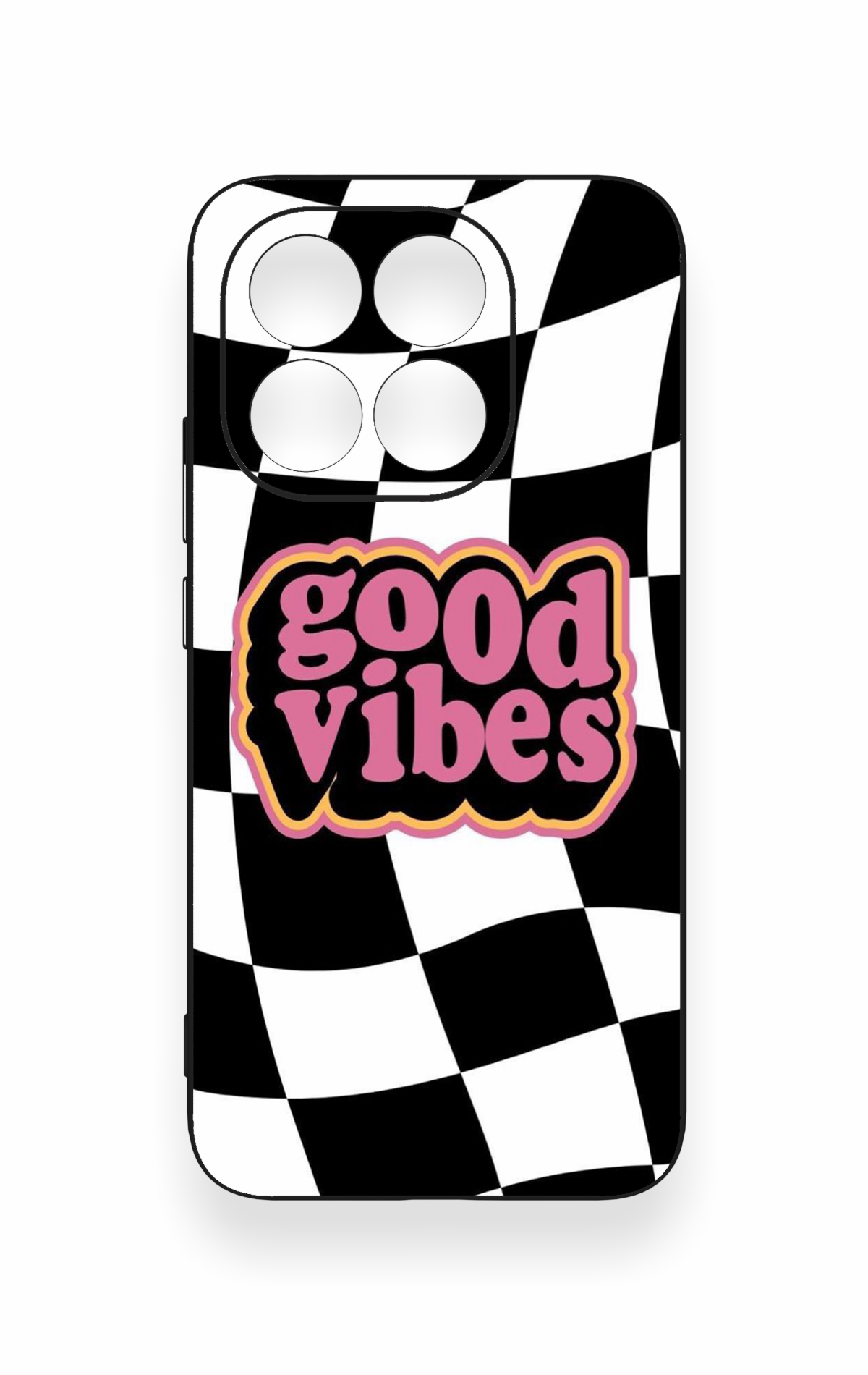 Mi 15T 5G Uyumlu Black Good Vibes Desenli Silikon Kılıf