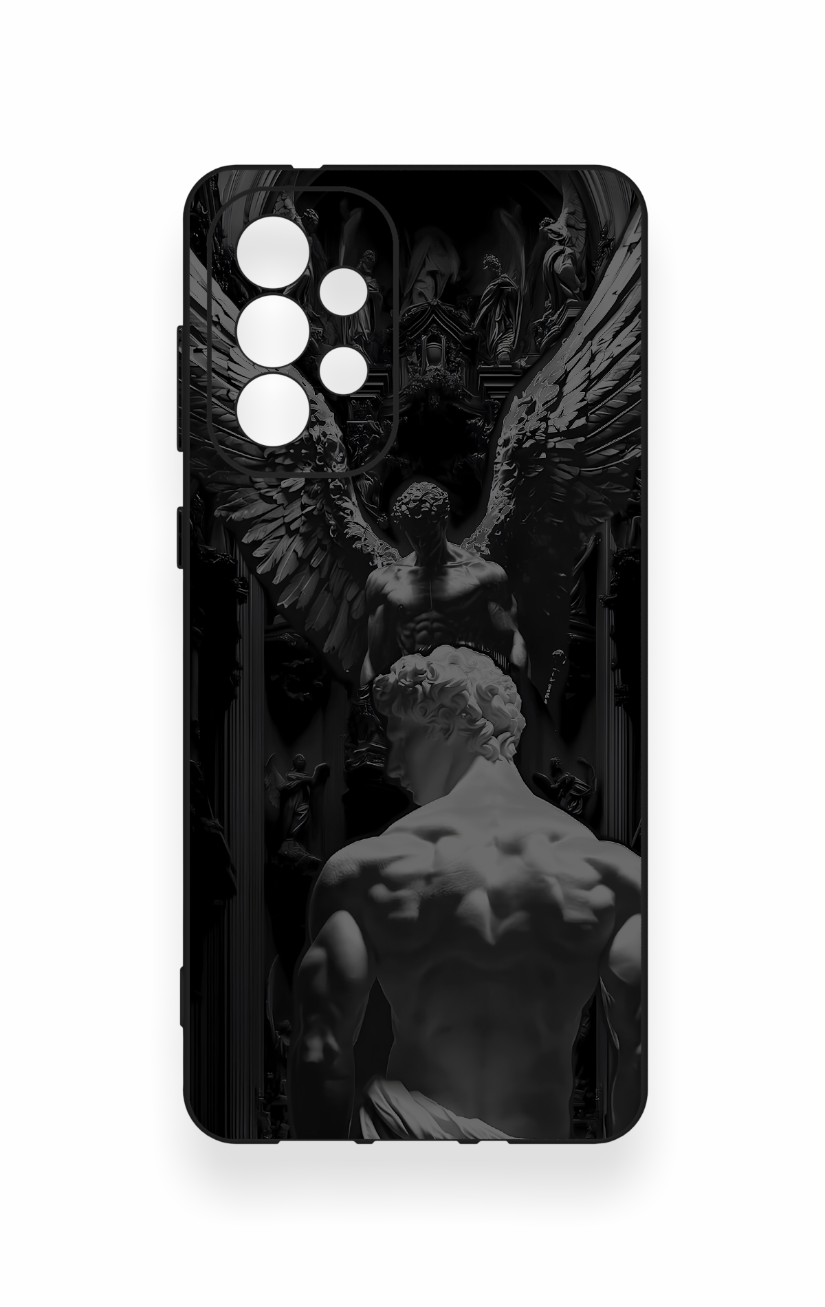 Samsung-A73 Uyumlu Icarus Desenli Silikon Kılıf