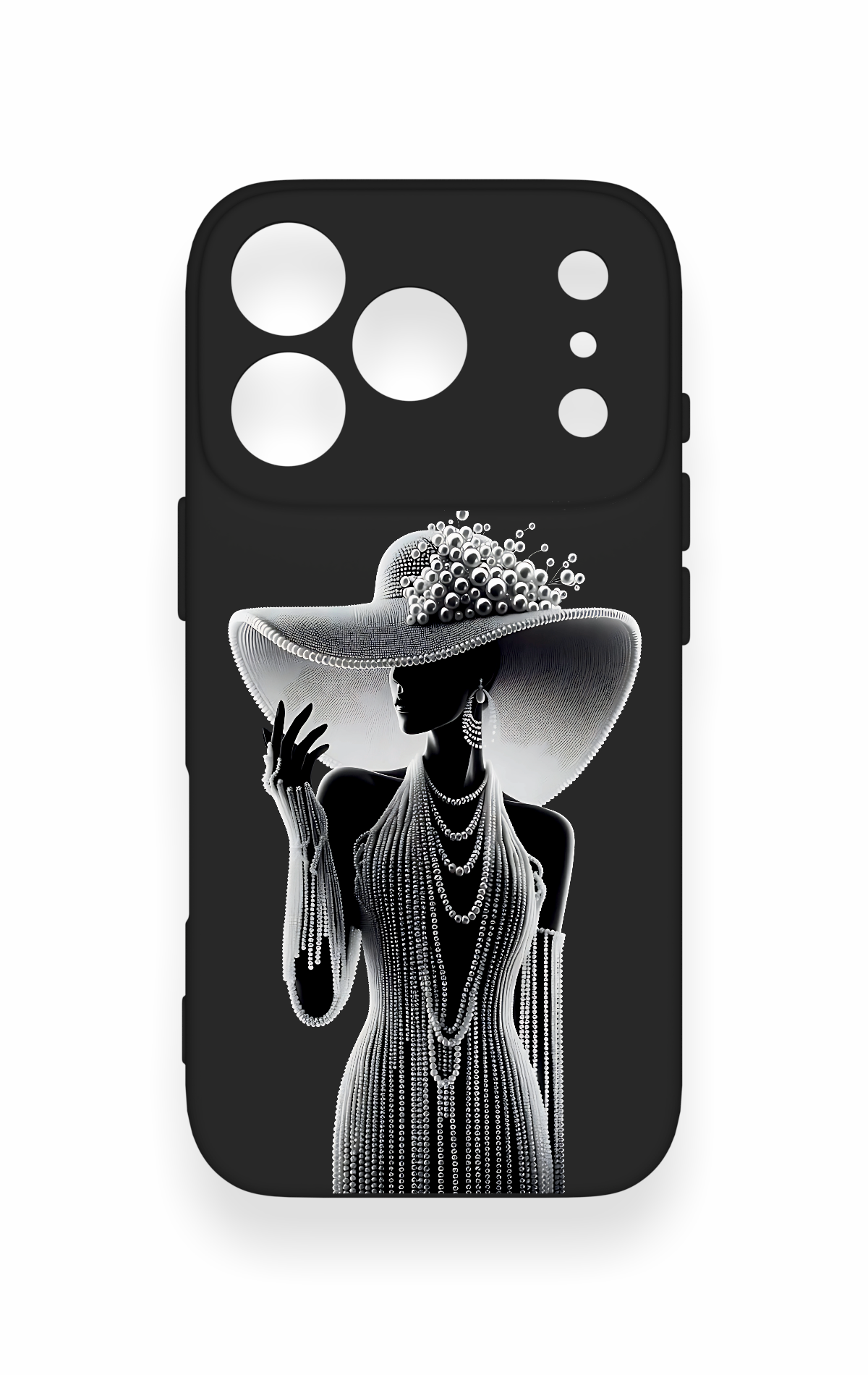 iPhone 17 Pro Uyumlu Lady Desenli Silikon Kılıf