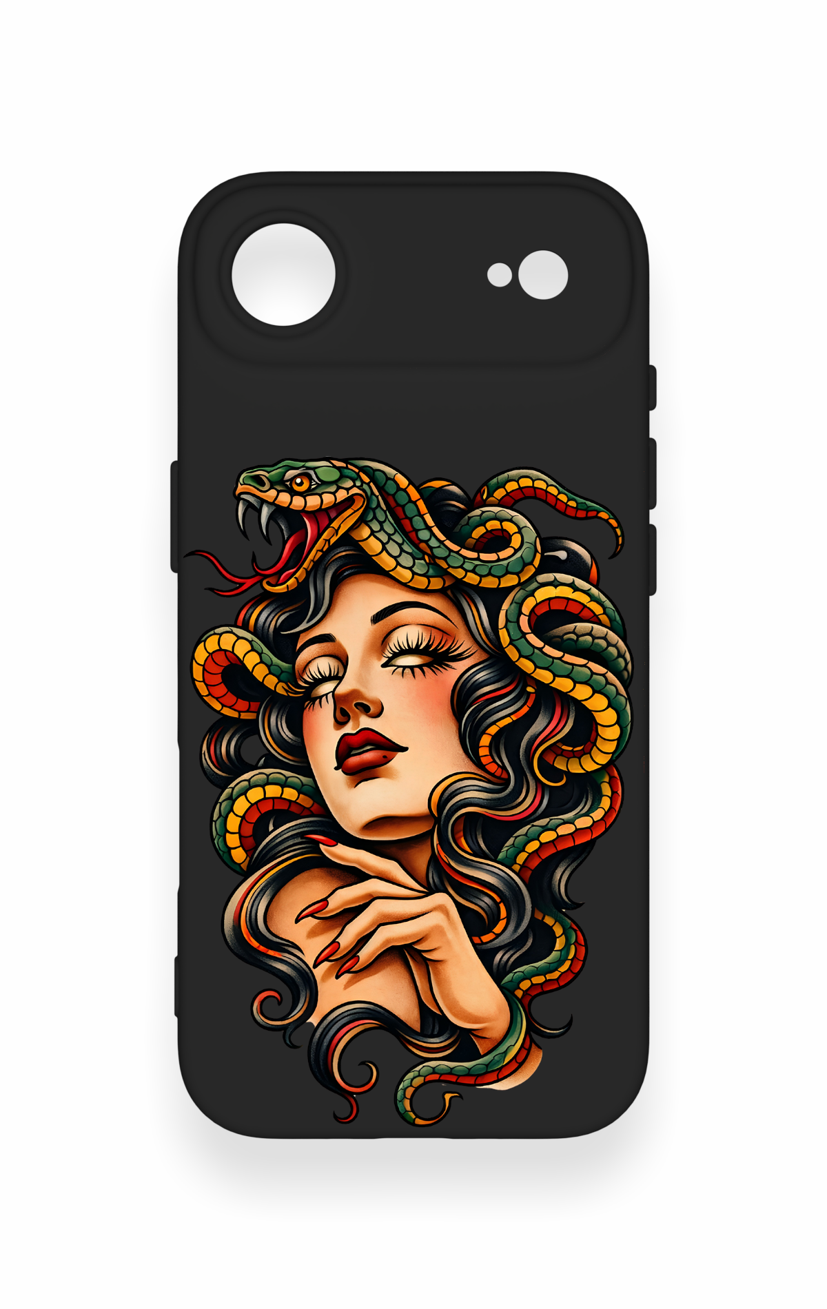 iPhone 17 Air Uyumlu Medusa Desenli Silikon Kılıf