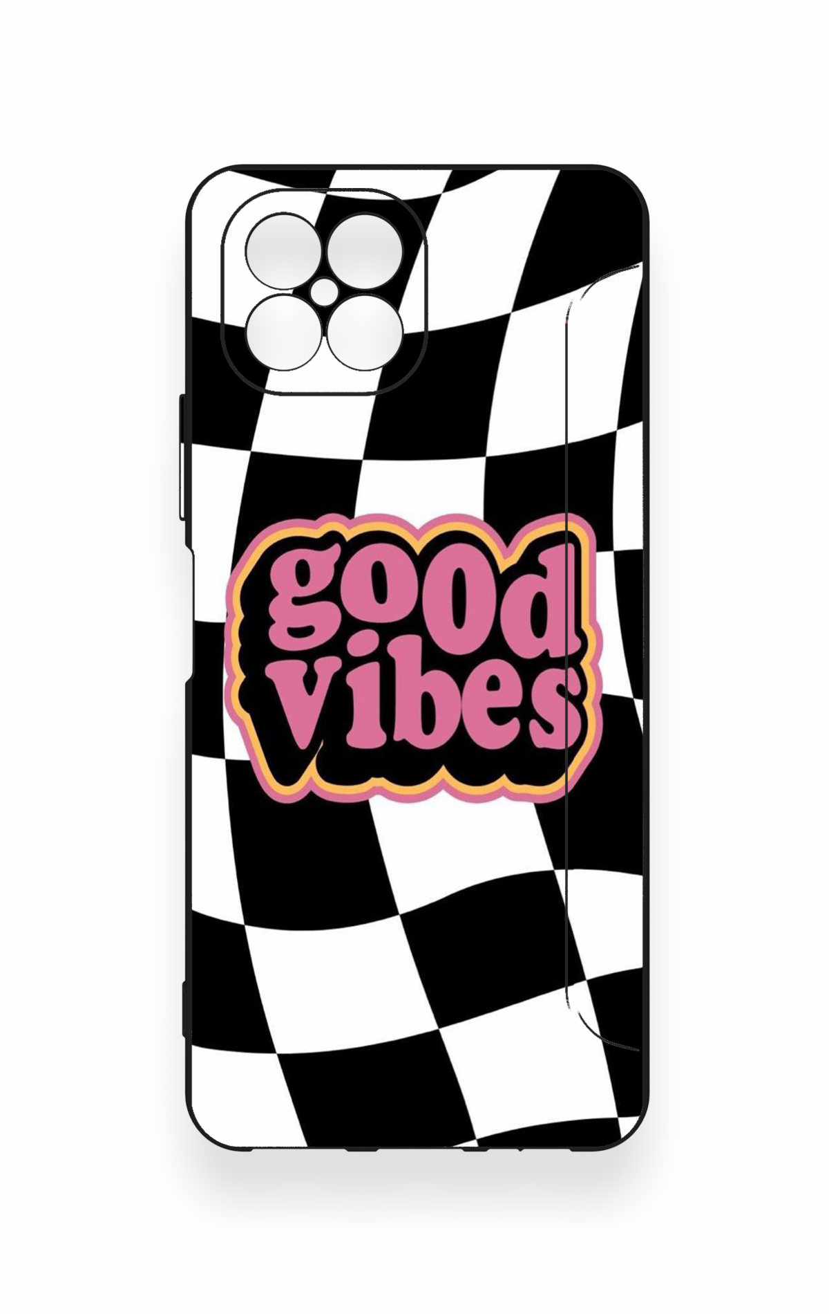 Omix X600 Uyumlu Black Good Vibes Desenli Silikon Kılıf