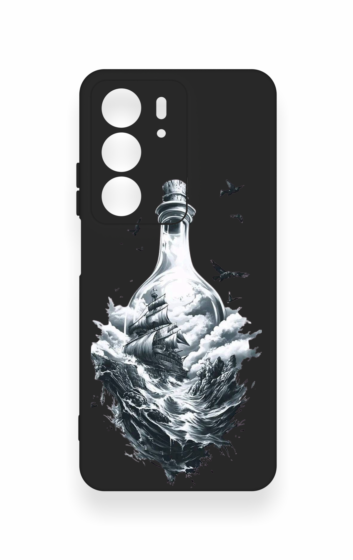 Realme C75 Uyumlu Secret Sea Desenli Silikon Kılıf