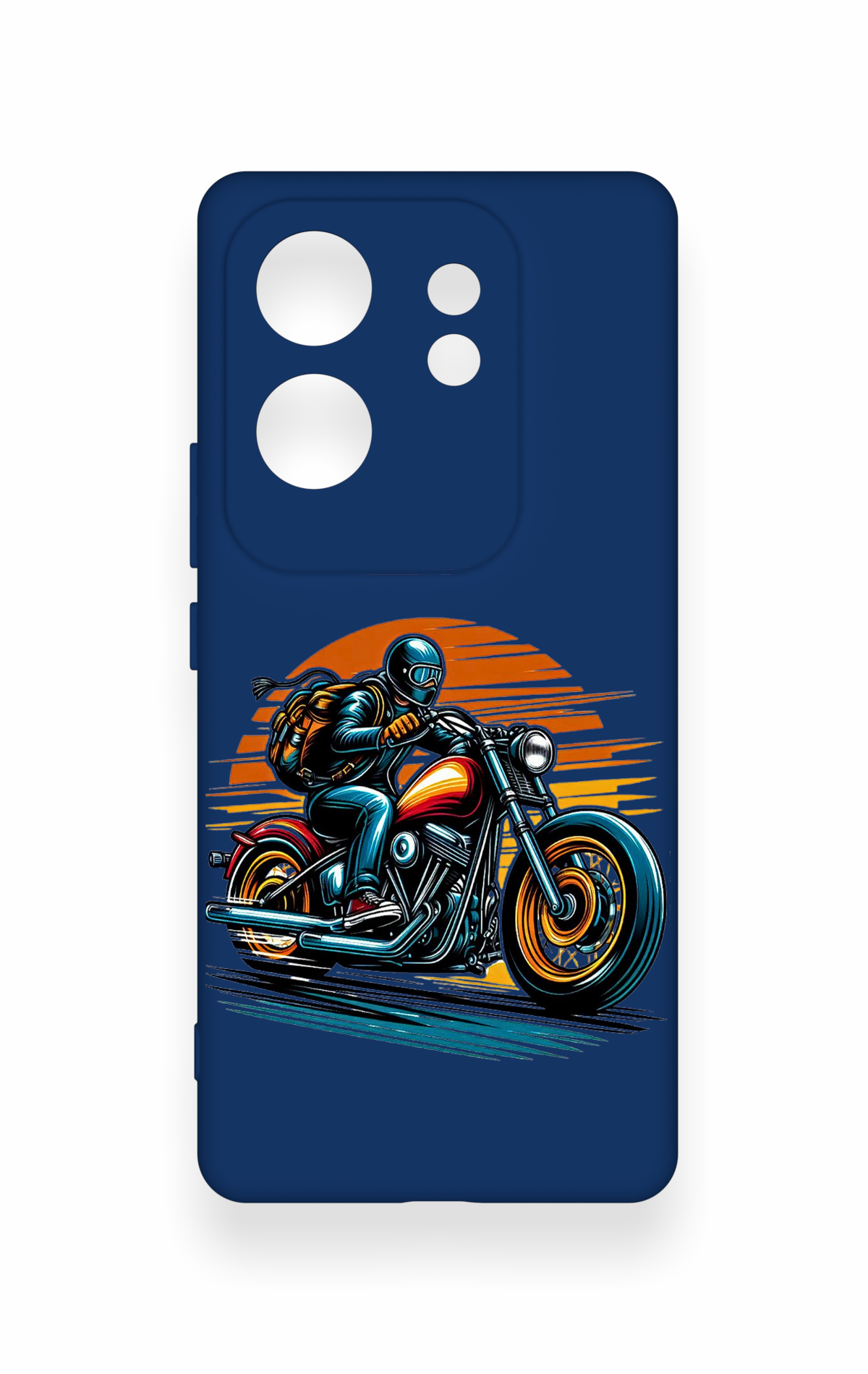 İnfinix Zero 30 Uyumlu Moto Rider Desenli Silikon Kılıf