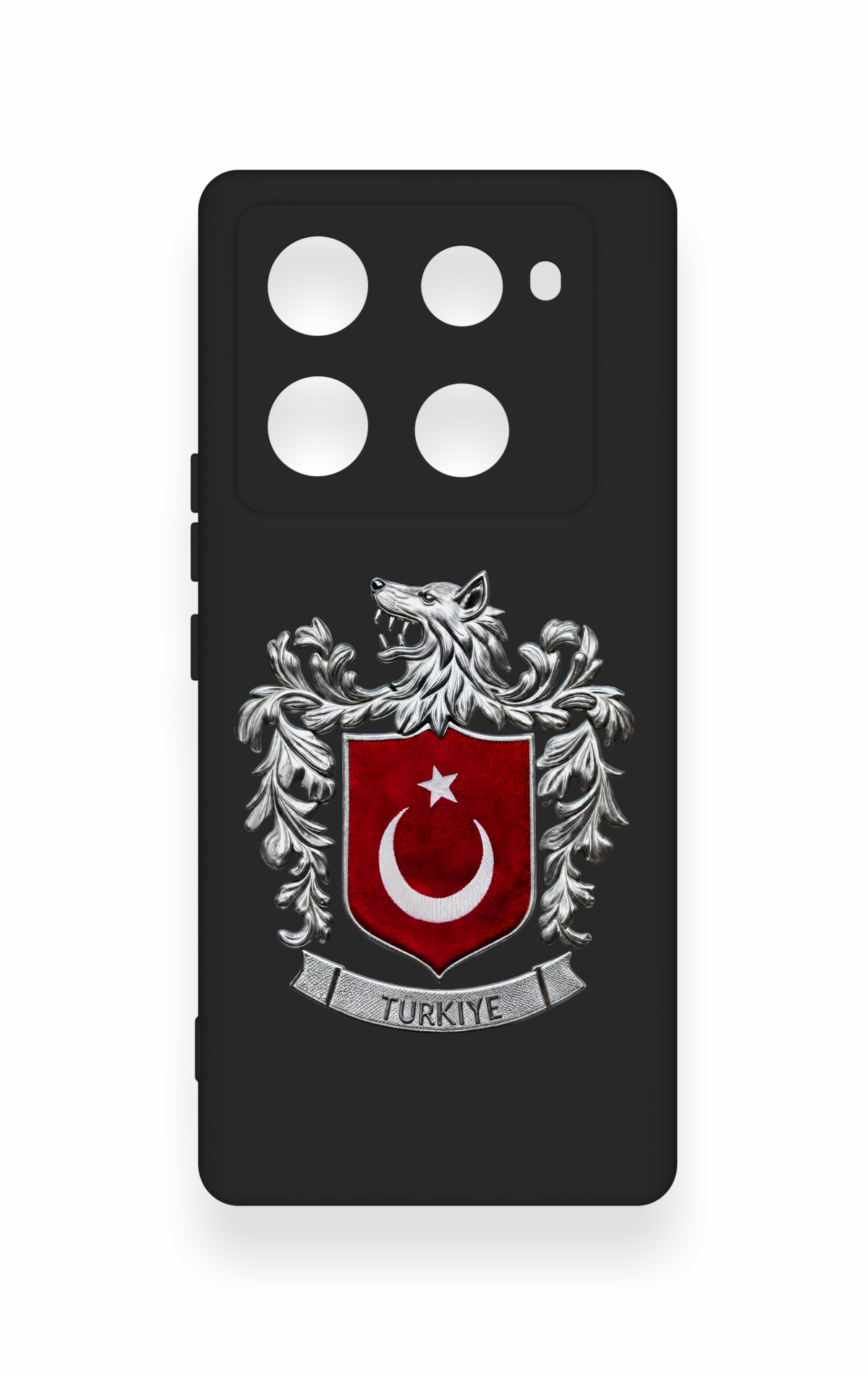 İnfinix Note 40 Pro Uyumlu Türk Arma Desenli Silikon Kılıf