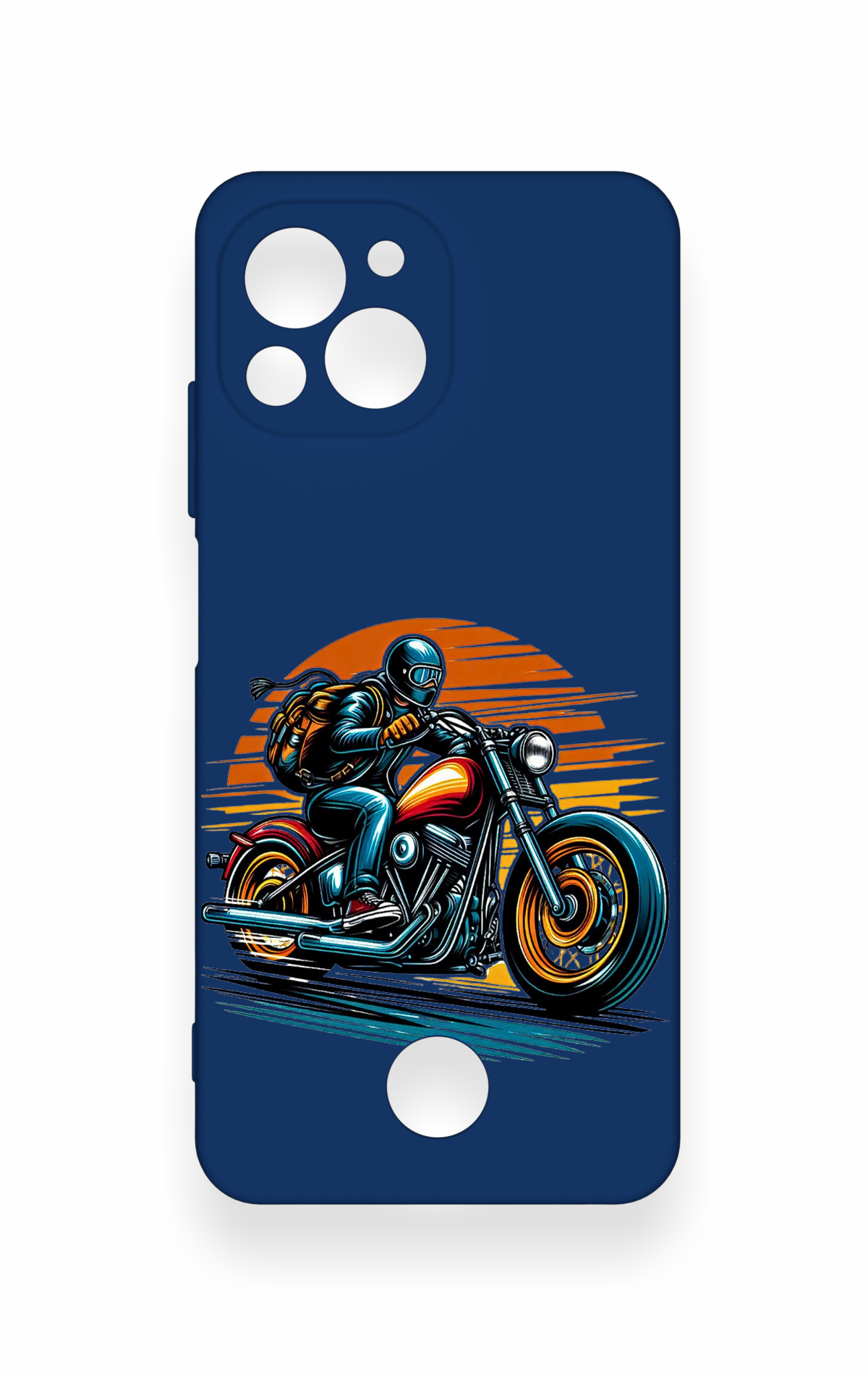 Reeder S23 Pro Max Uyumlu Moto Rider Desenli Silikon Kılıf