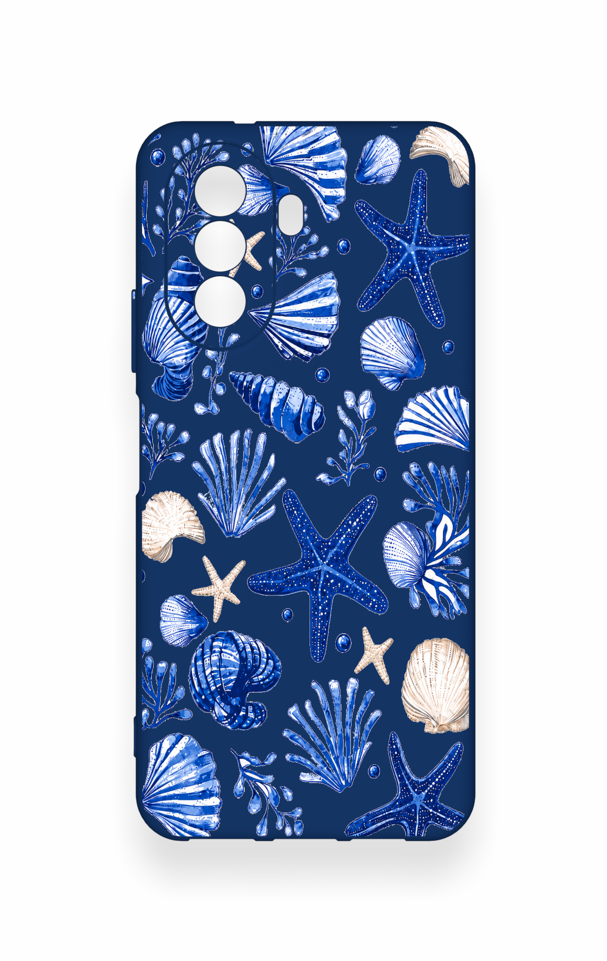 Huawei Nova Y70 Uyumlu Deniz Kabuğu Desenli Silikon Kılıf